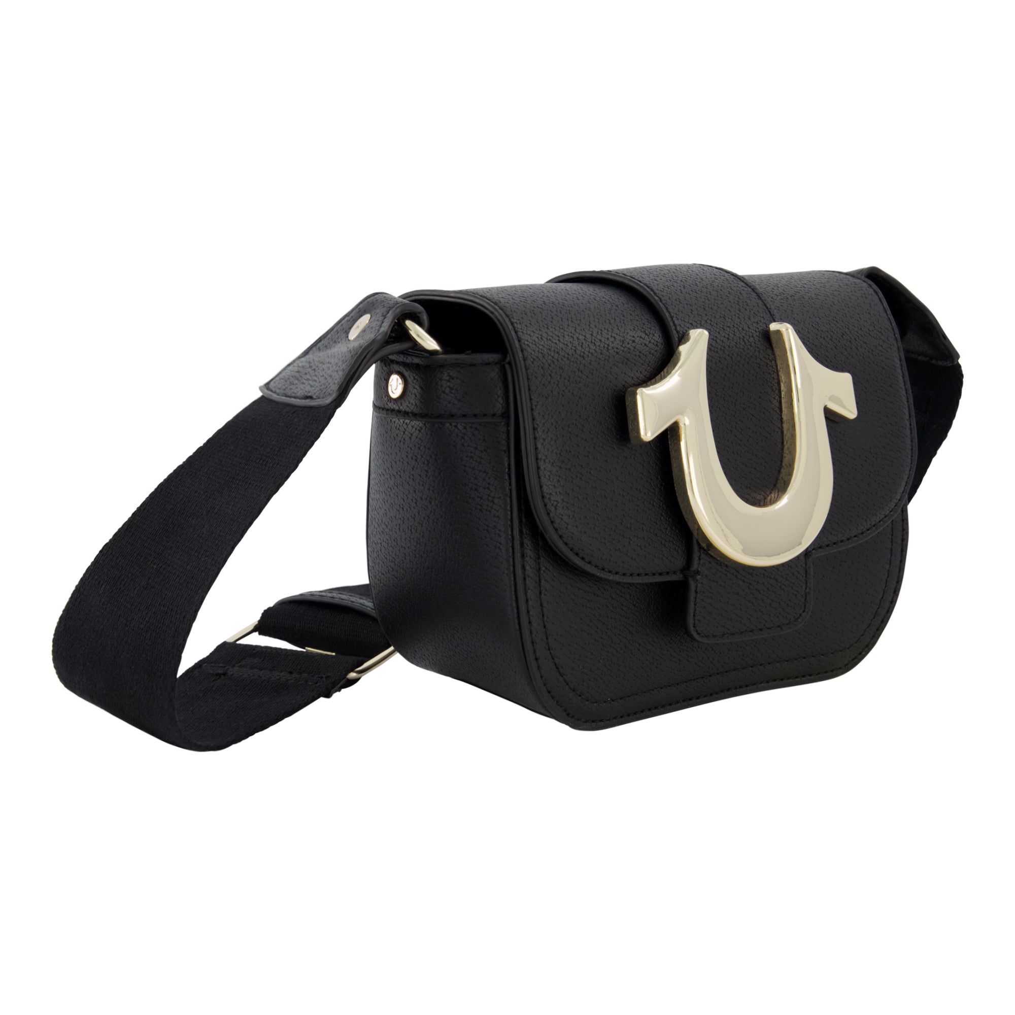 True Religion Mini Flap Crossbody, Black