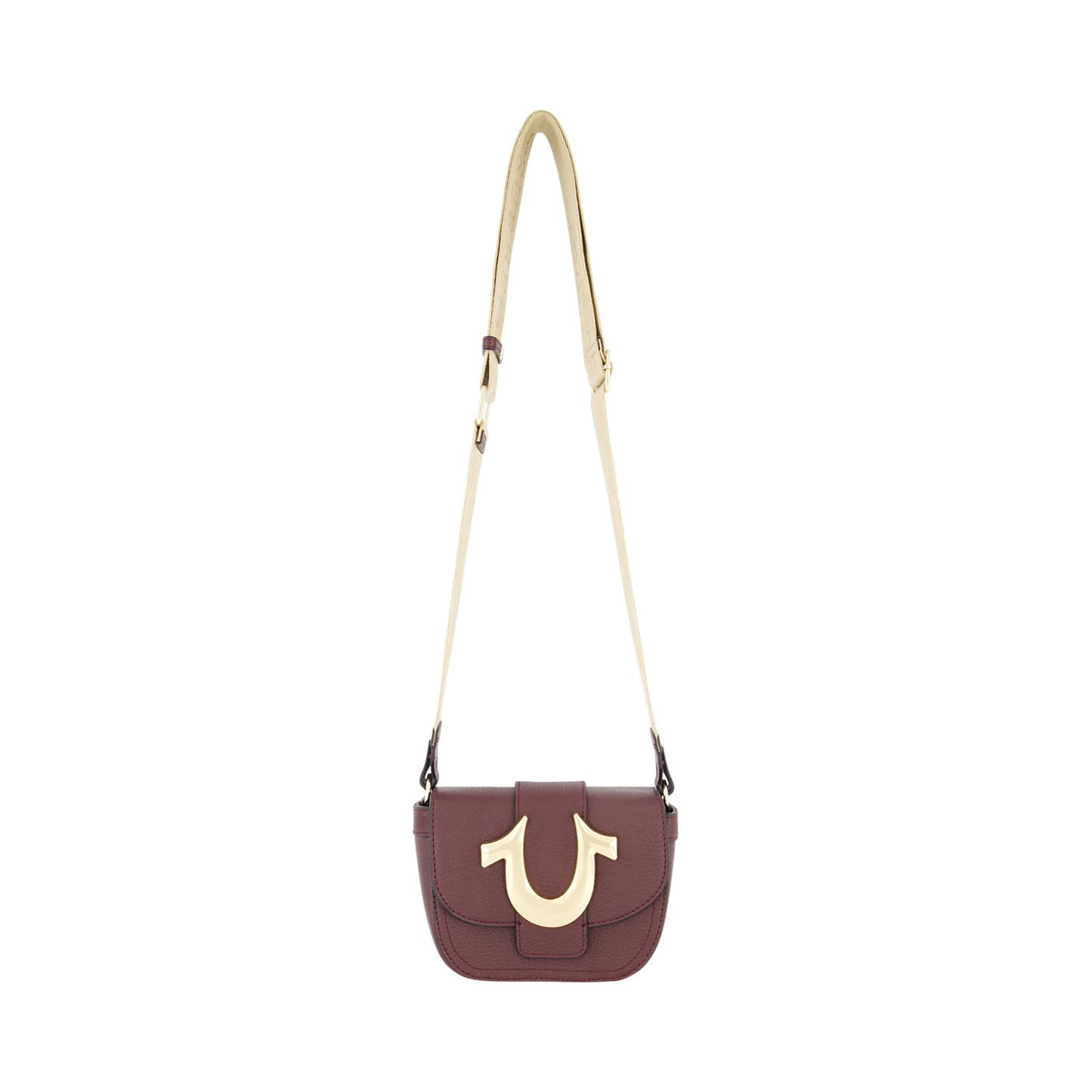 True Religion Mini Flap Crossbody, Wine