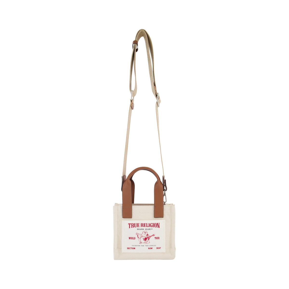True Religion Mini Tote, Natural