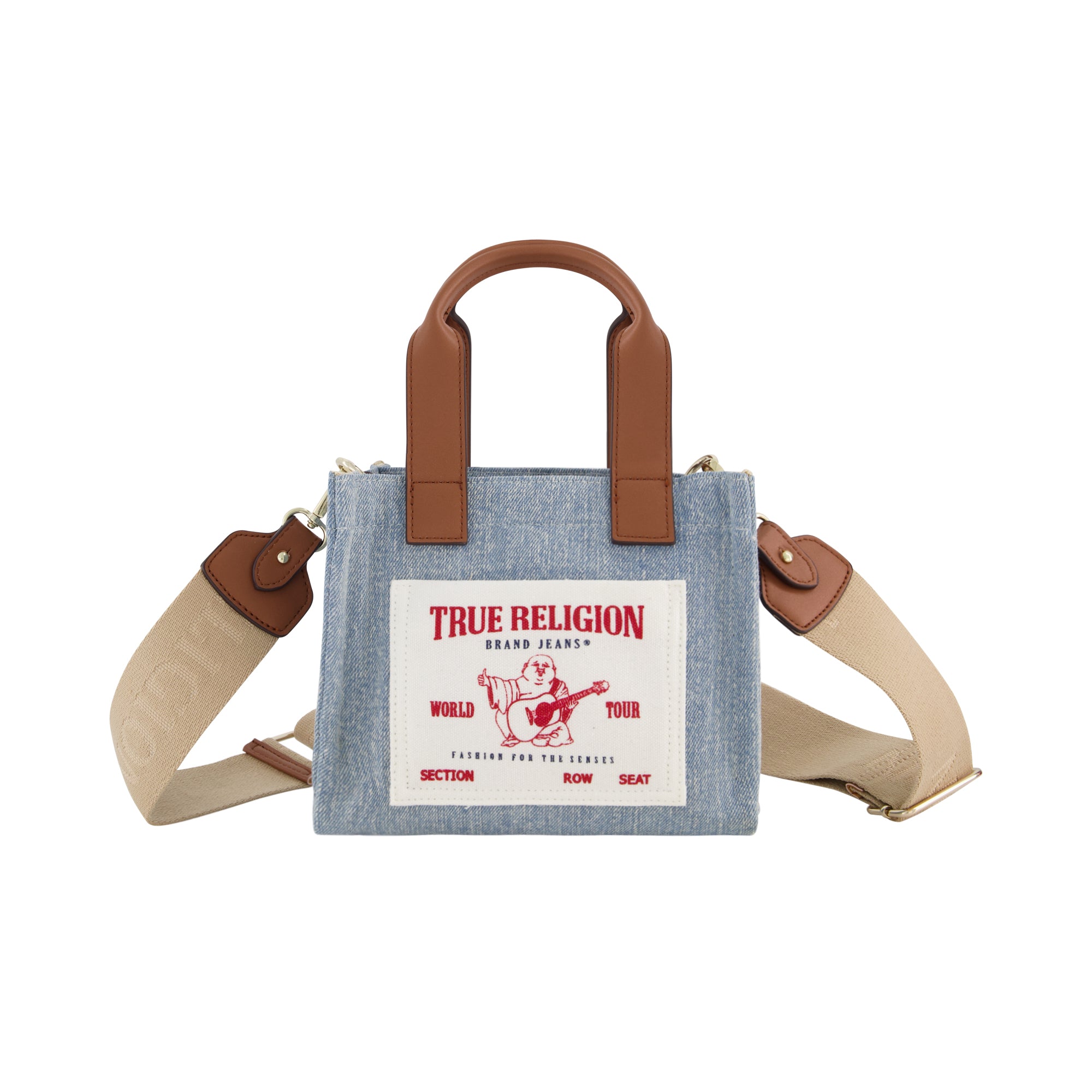 True Religion Mini Tote, Denim