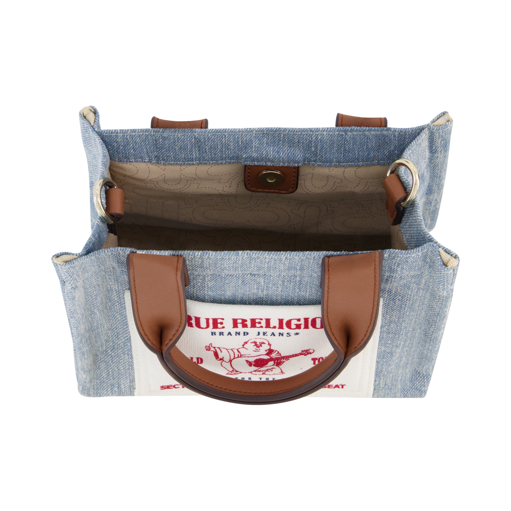True Religion Mini Tote, Denim