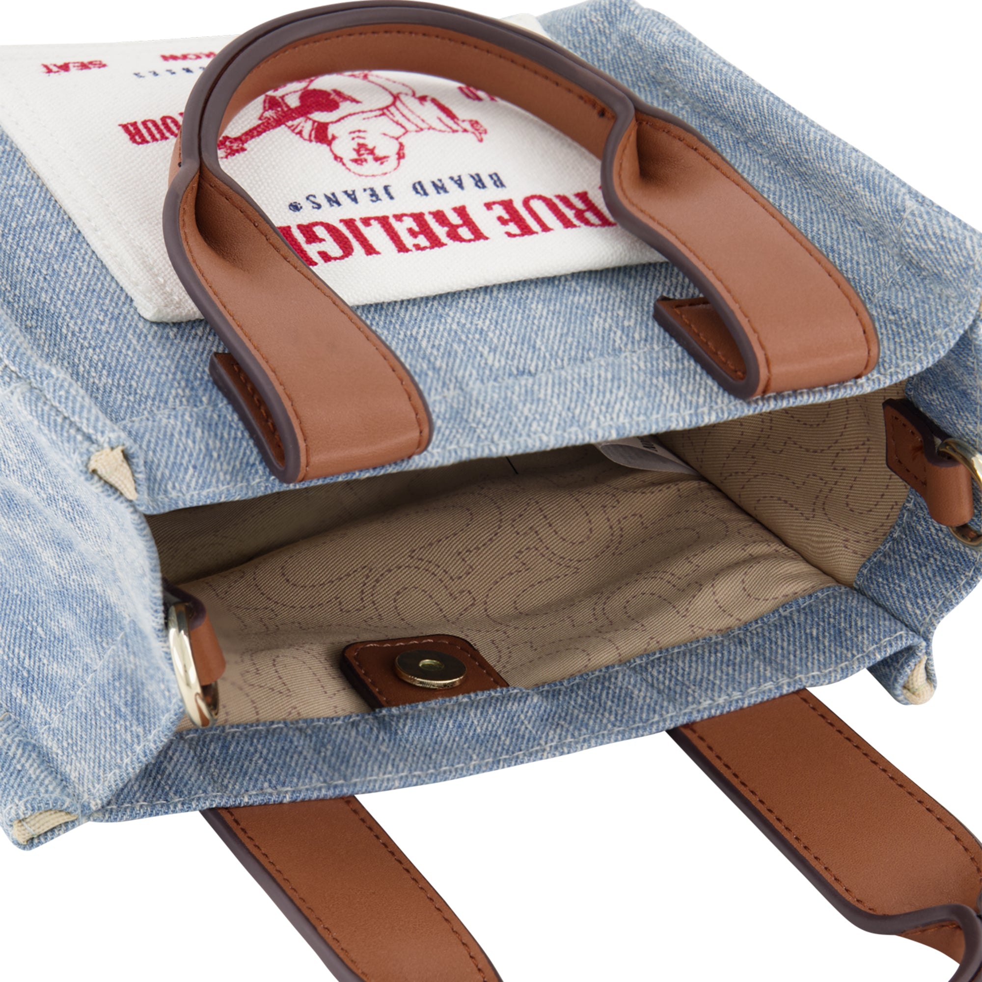 True Religion Mini Tote, Denim