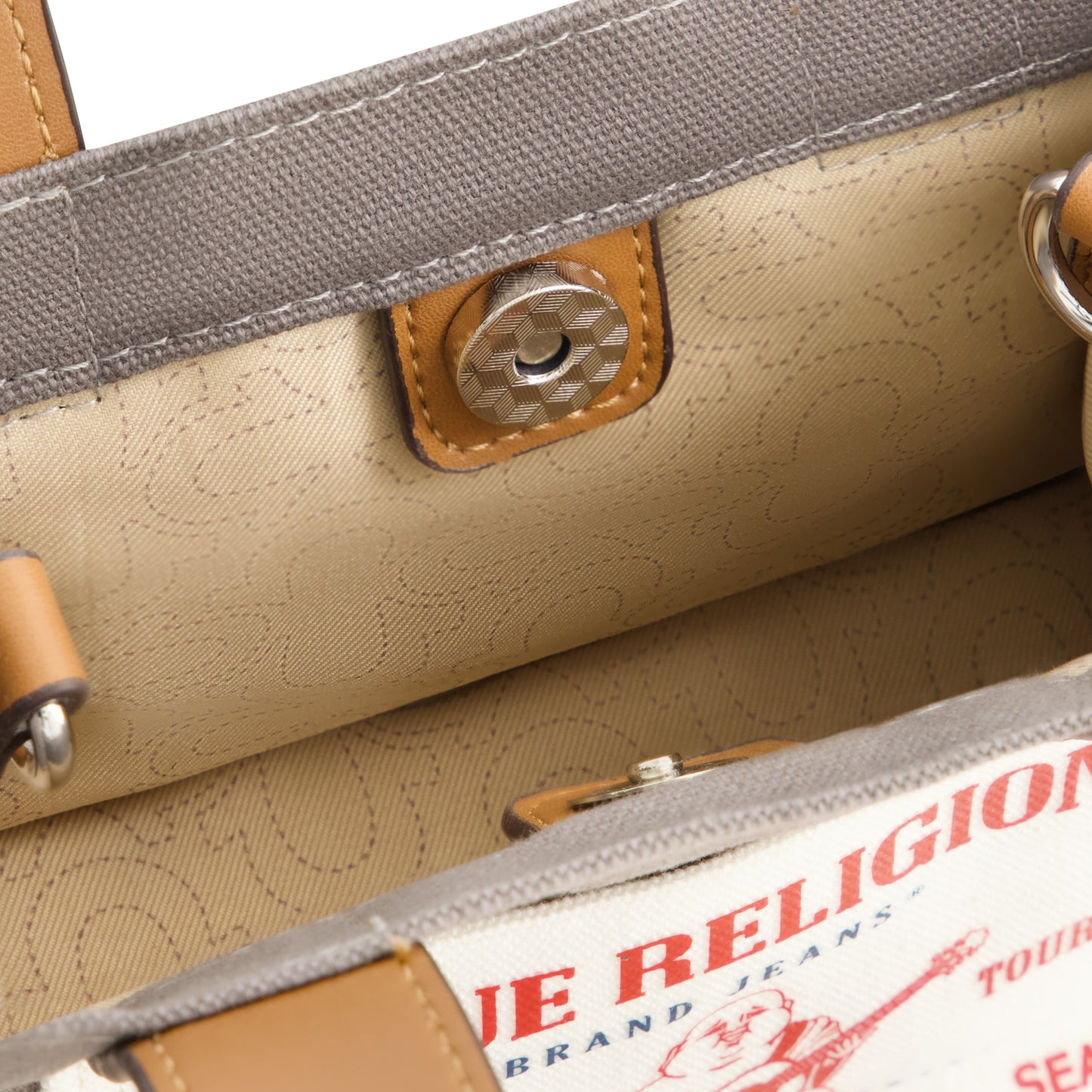 True Religion Mini Tote, Grey