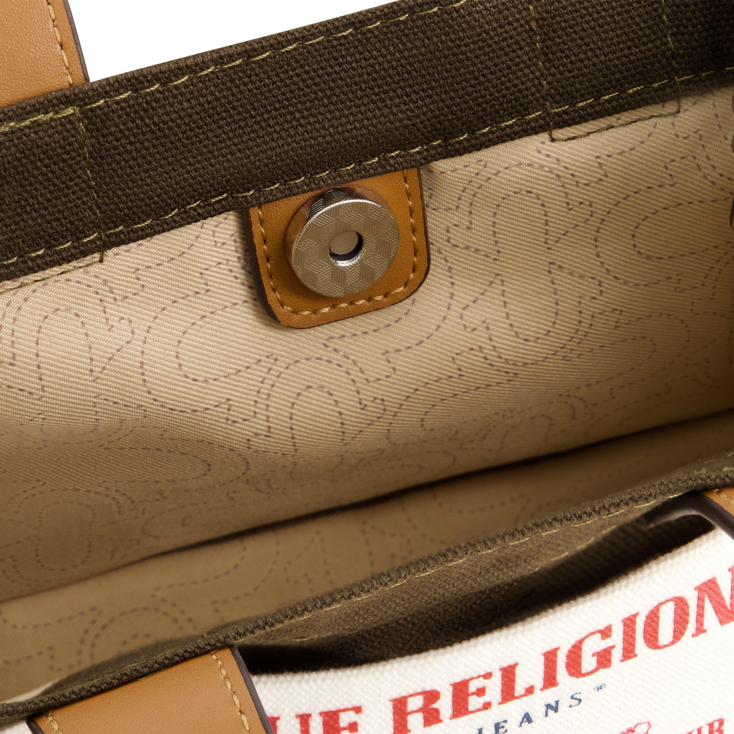 True Religion Mini Tote, Olive