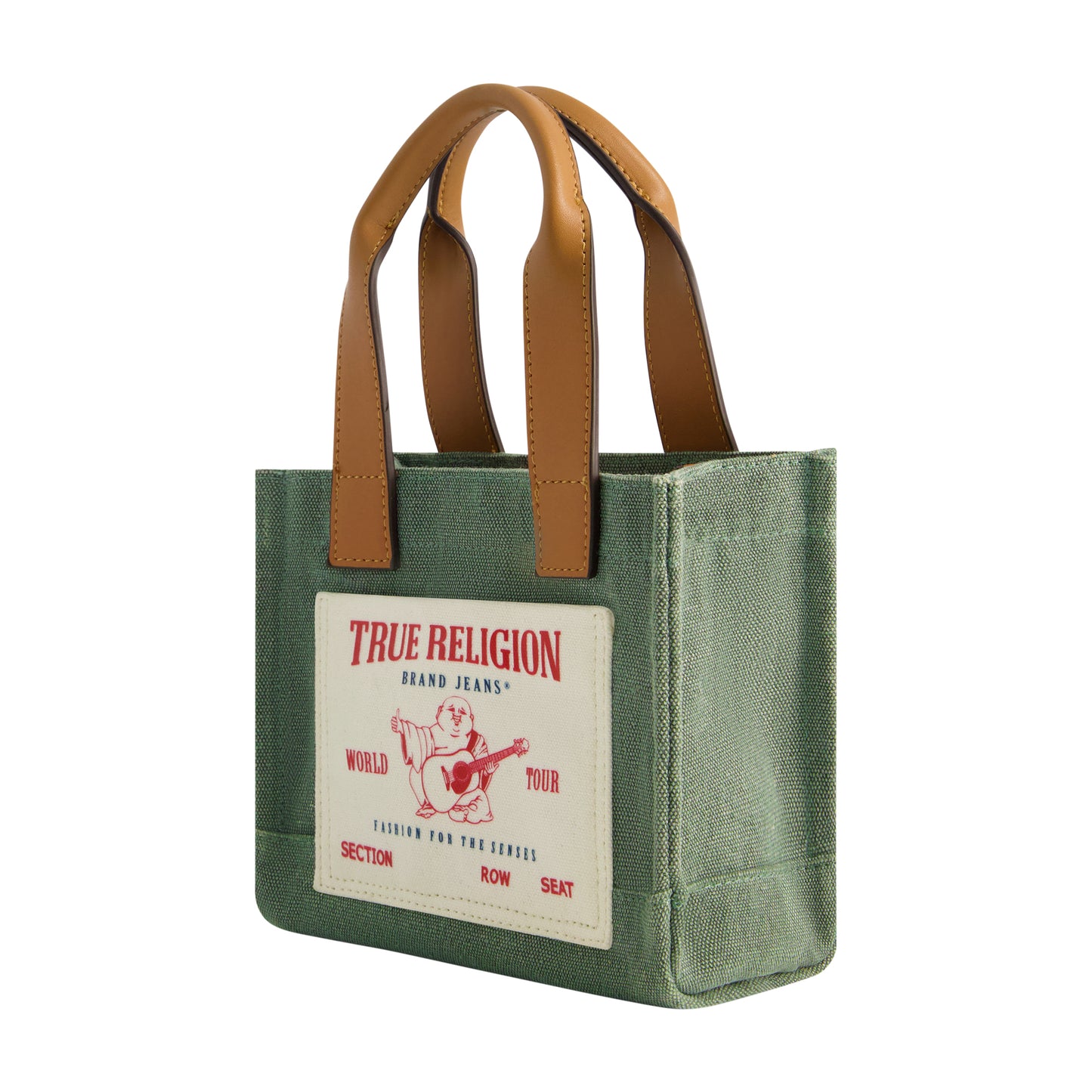 True Religion mini tote, sage