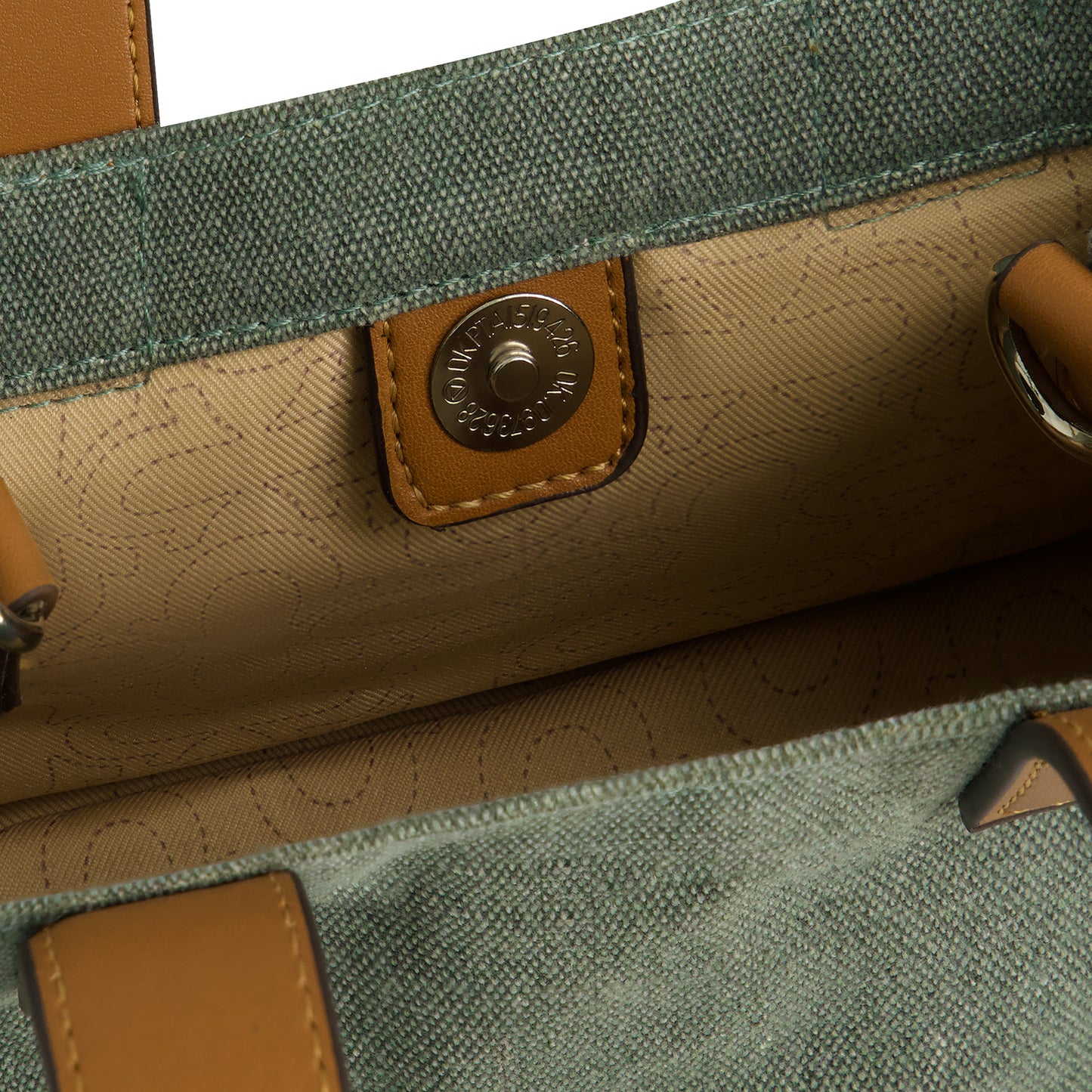 True Religion mini tote, sage