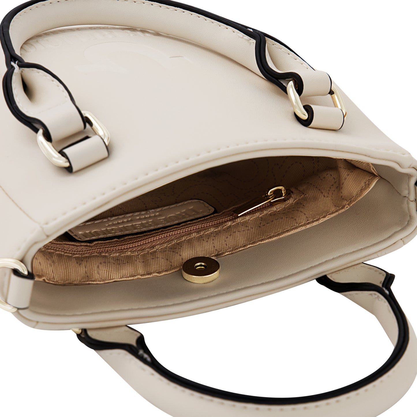 True Religion Mini Love Tote, Bone