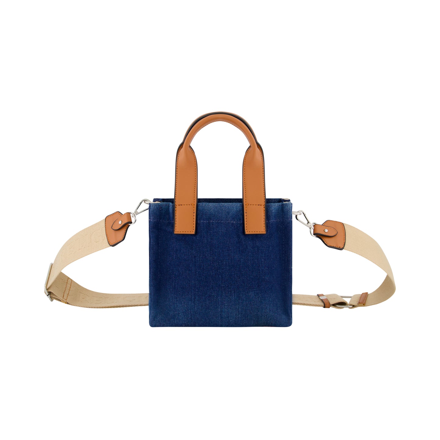 True Religion Mini Denim Tote, Navy