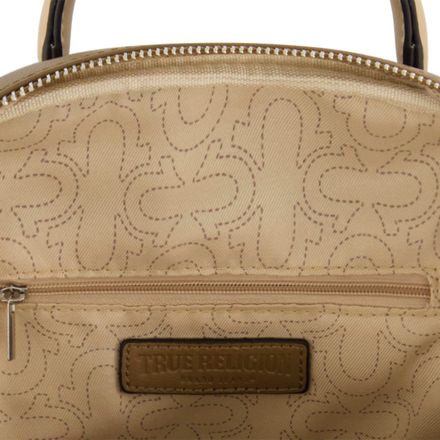 True Religion Studded Horseshoe Mini Backpack, Brown