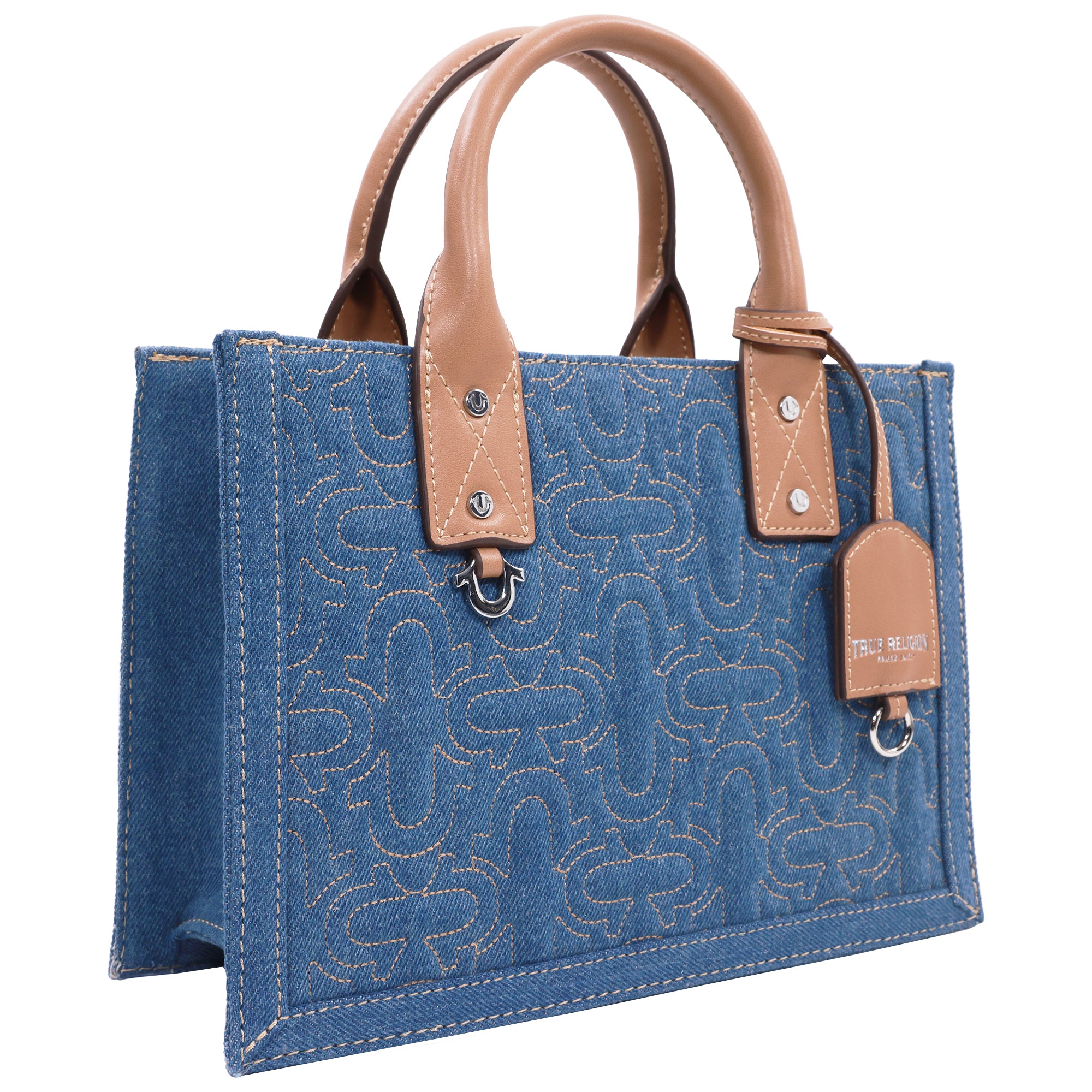 True Religion Quilted Horseshoe Modern Tote