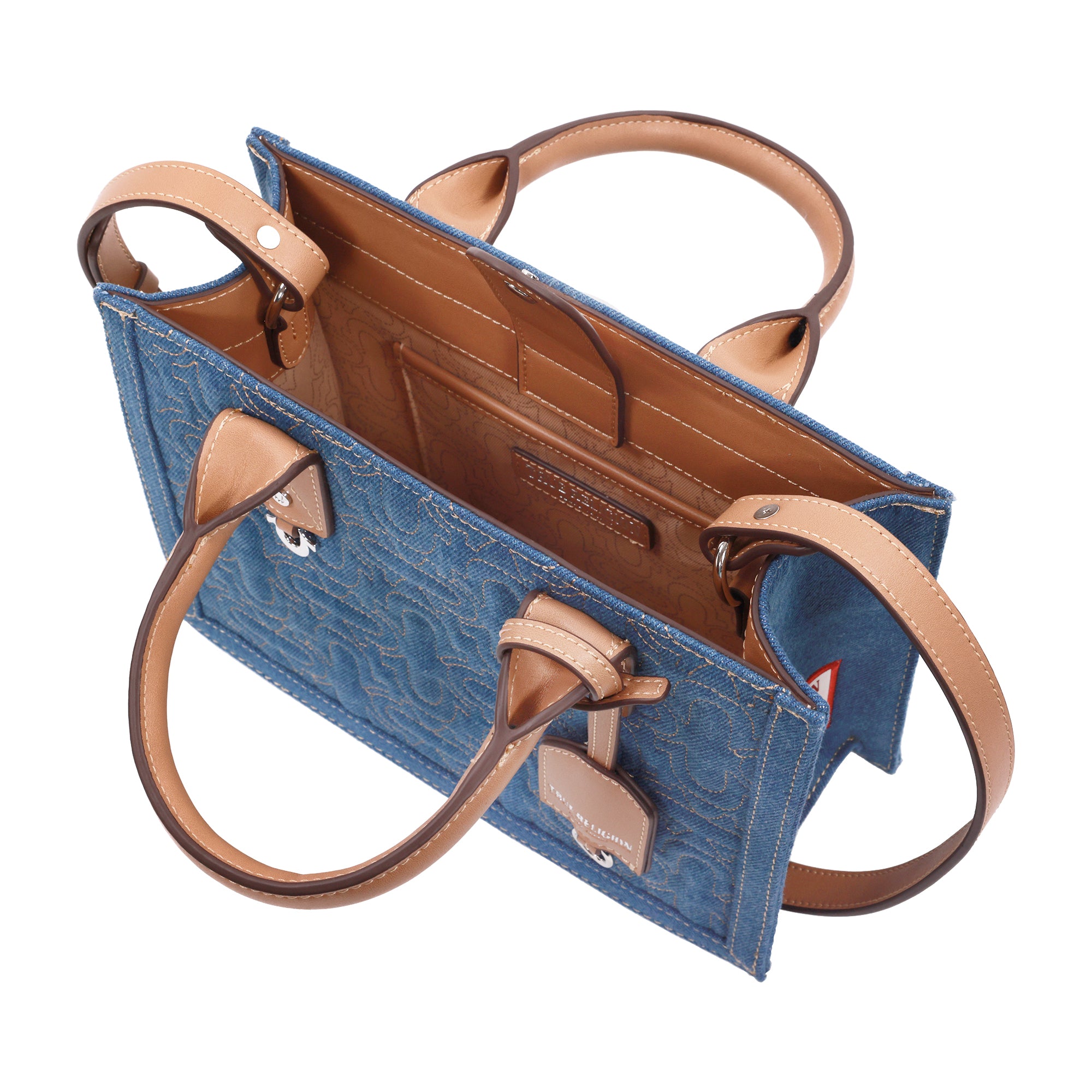 True Religion Quilted Horseshoe Modern Tote