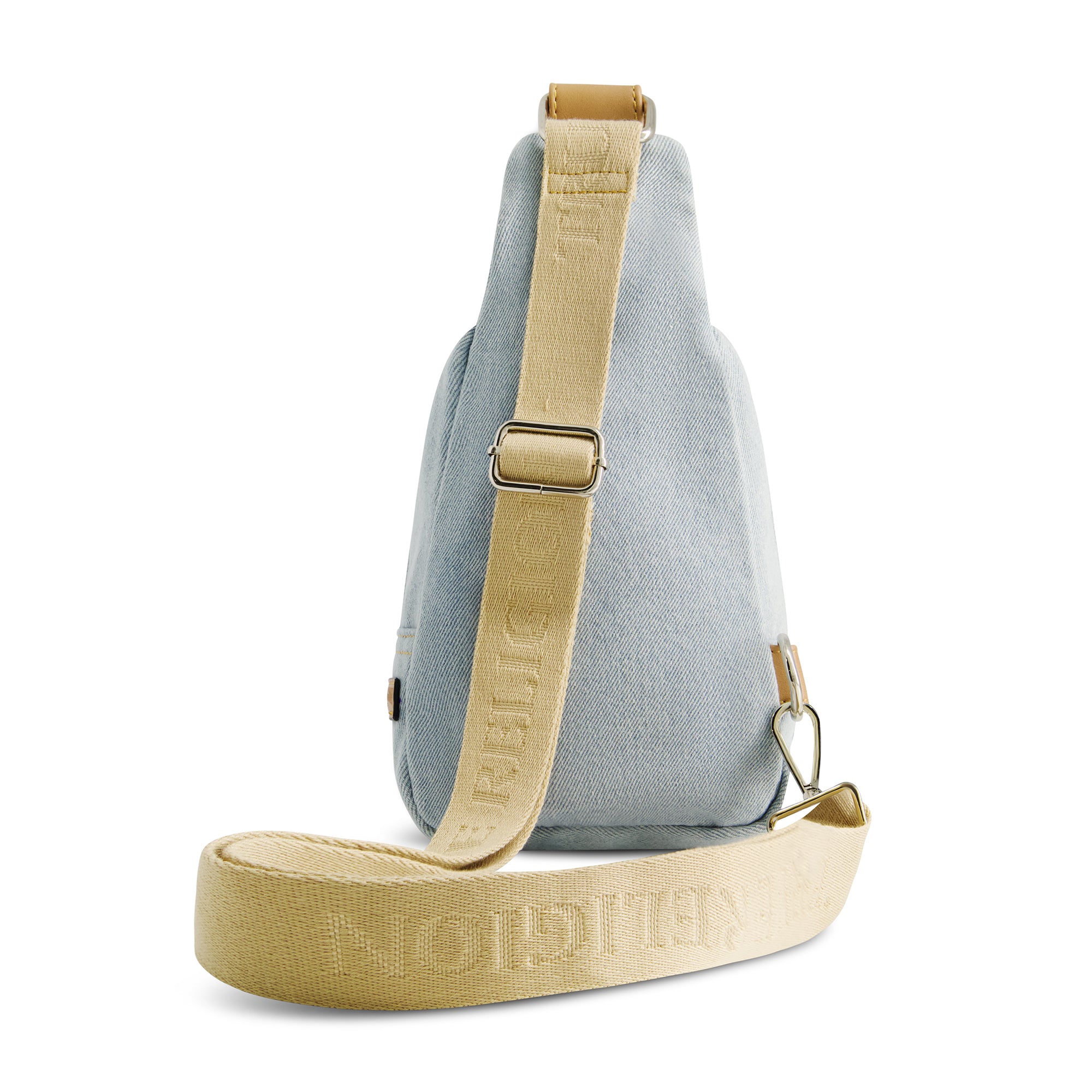 True Religion Stitched Horseshoe Sling, Light Blue