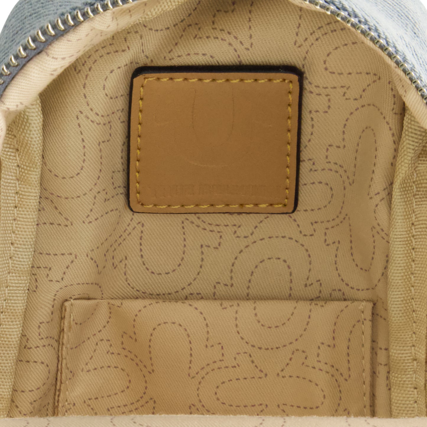 True Religion Stitched Horseshoe Sling, Light Blue