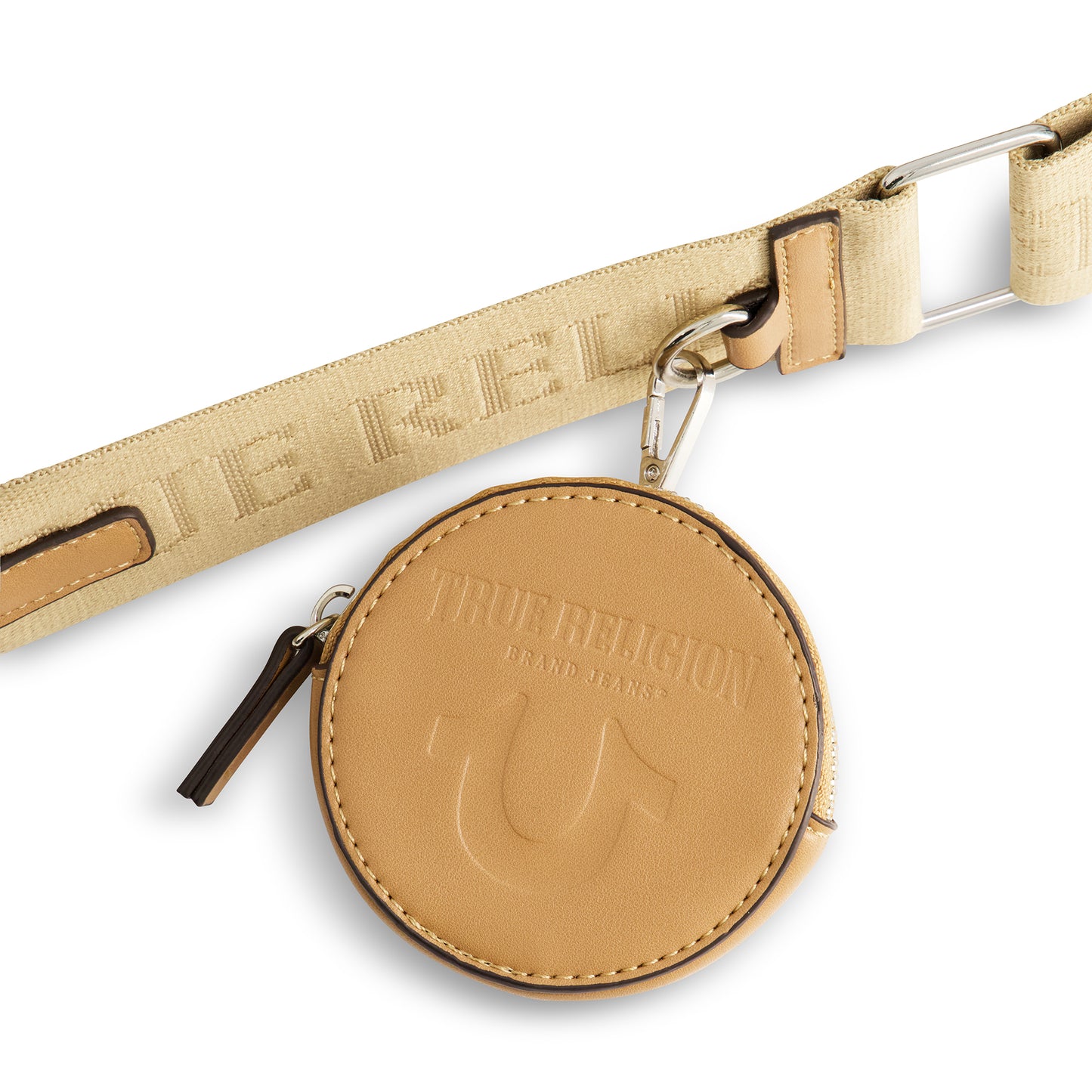 True Religion Stitched Horseshoe Belt Bag, Dark Denim