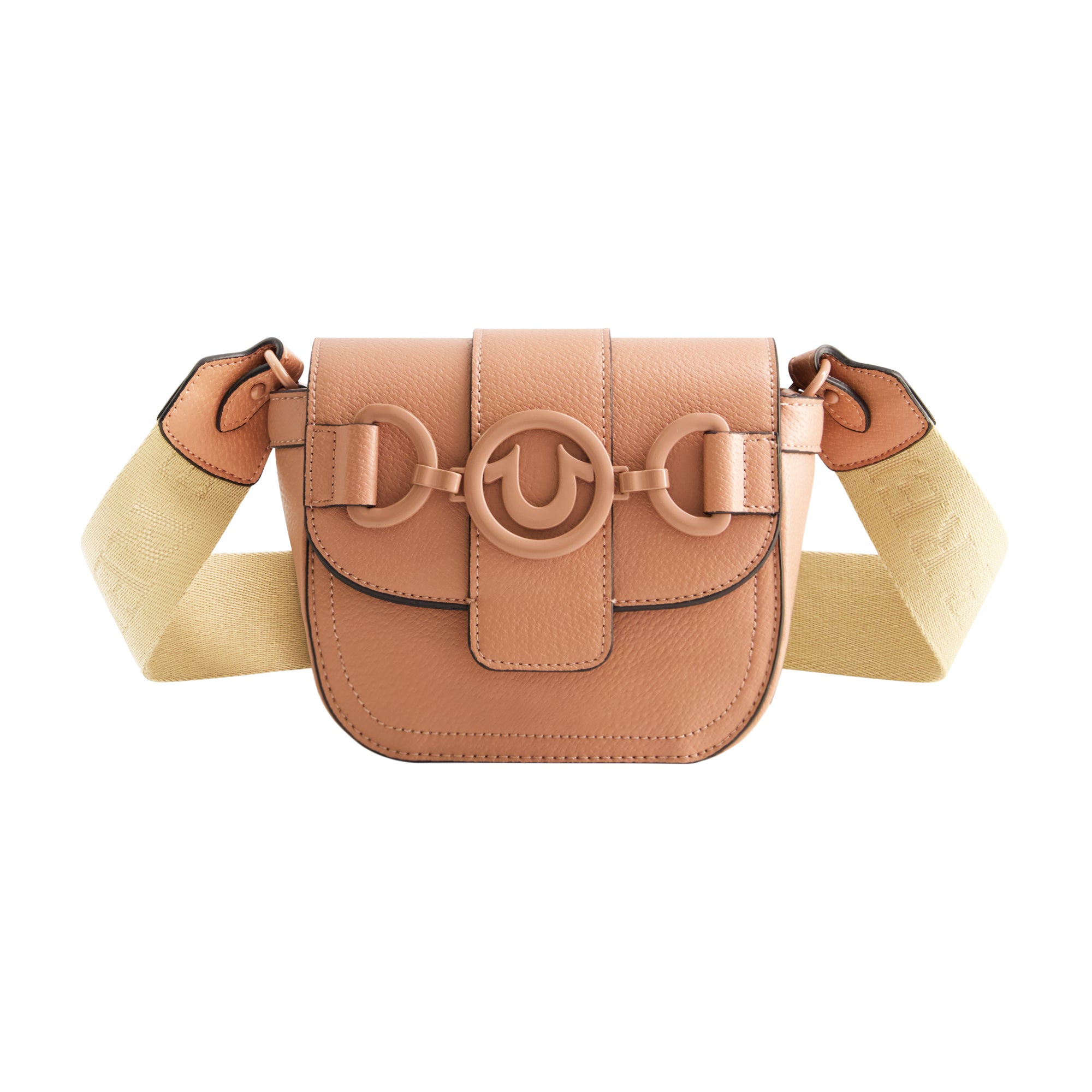 True Religion Coated Hardware Mini Crossbody, Pink