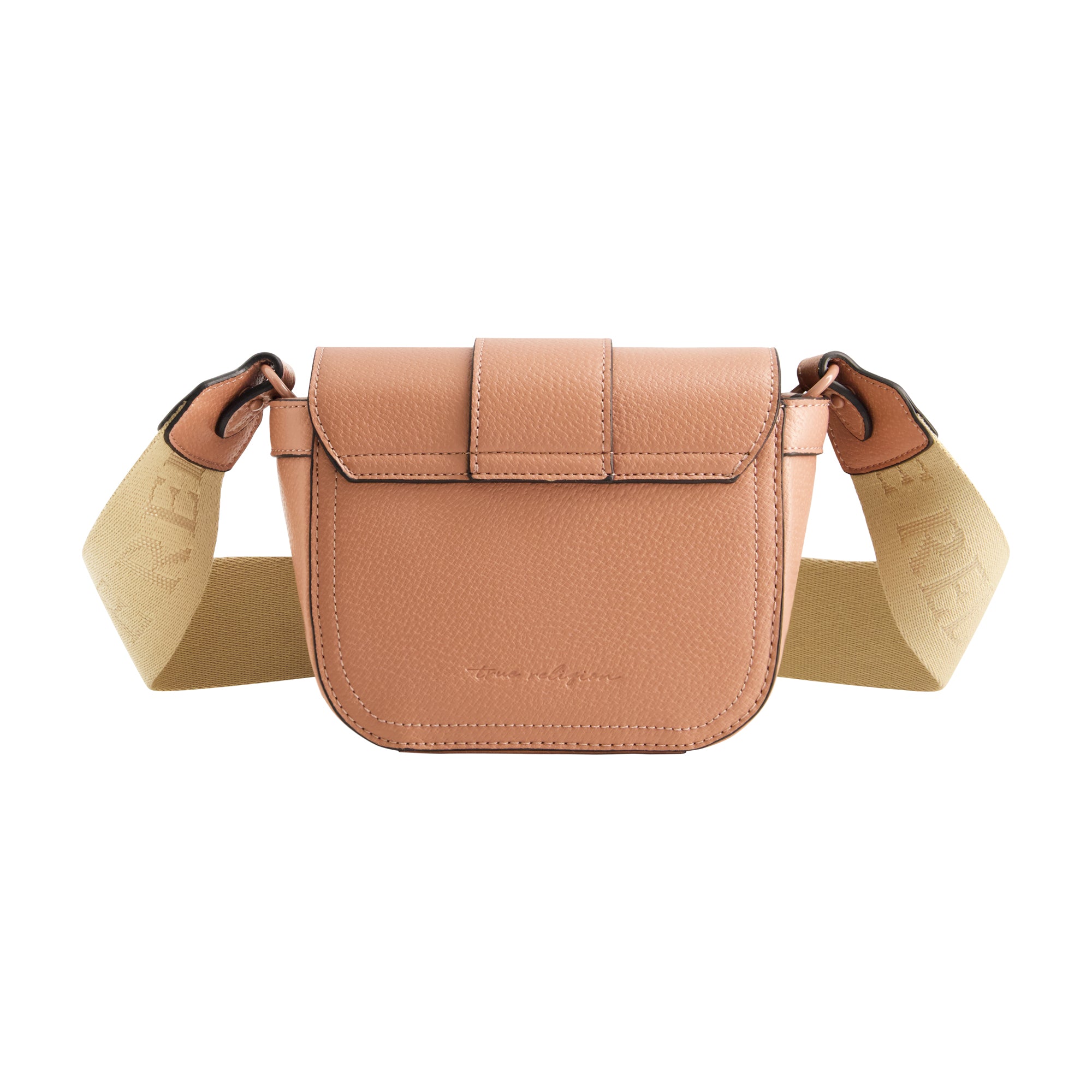 True Religion Coated Hardware Mini Crossbody, Pink