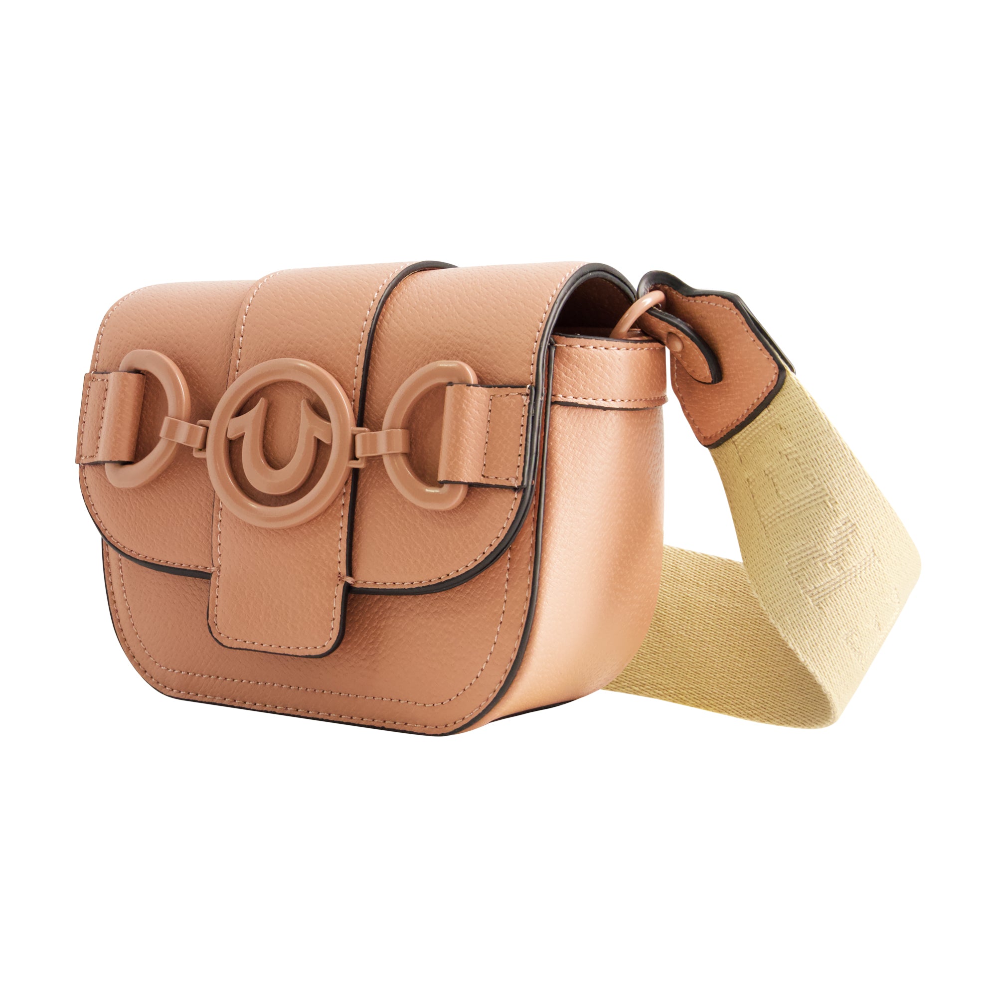 True Religion Coated Hardware Mini Crossbody, Pink