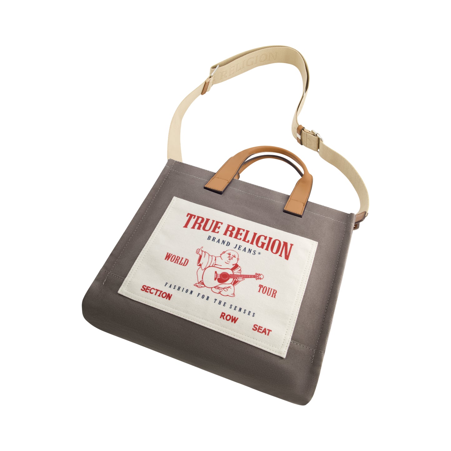 True Religion Medium Pocket Tote, Grey
