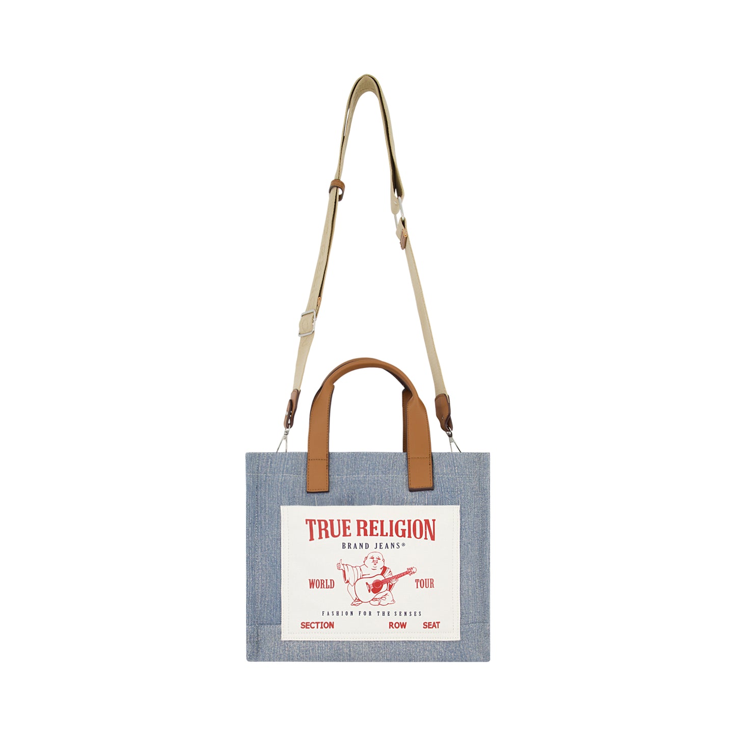 True Religion Medium Pocket Tote, Denim