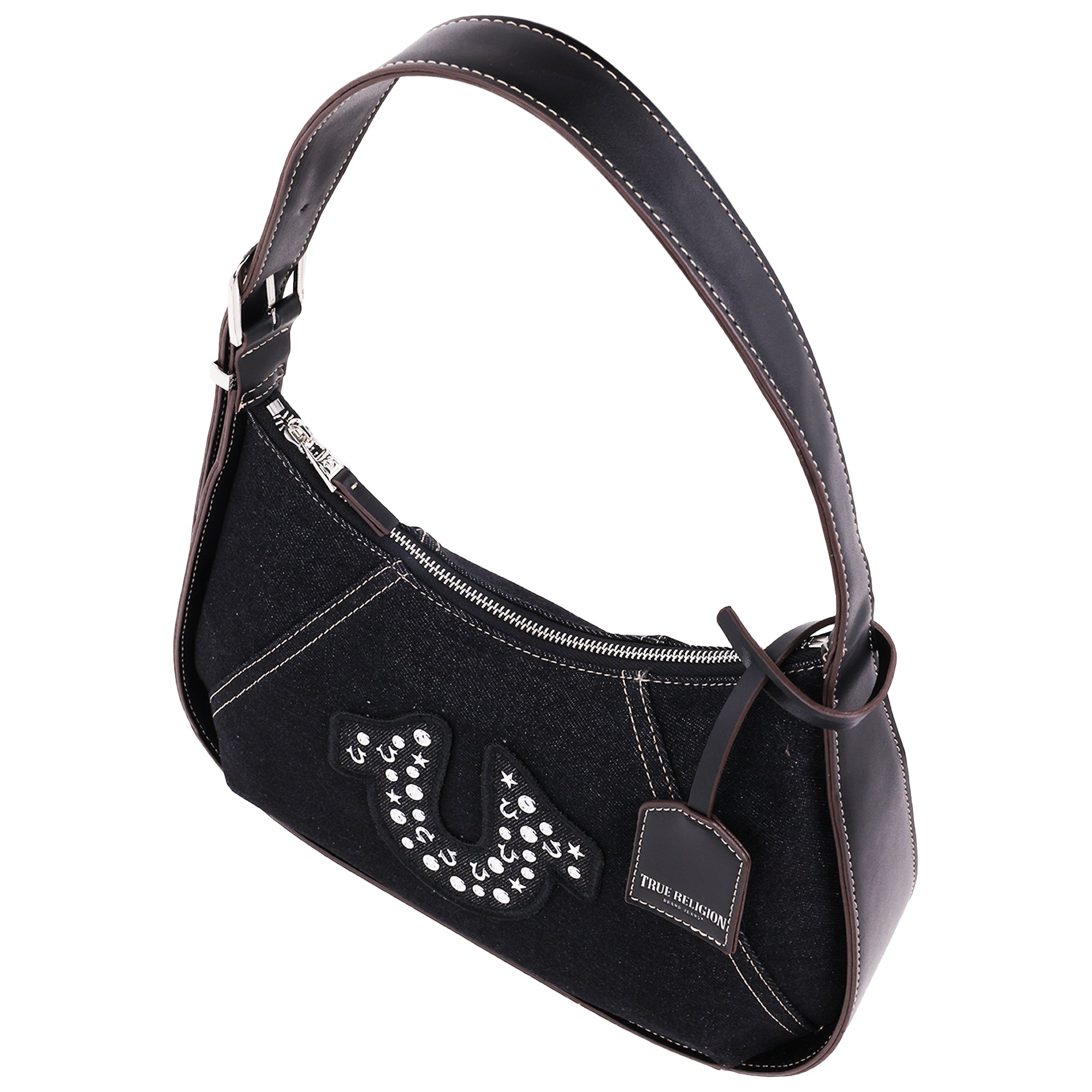 True Religon Strudded logo Denim Hobo