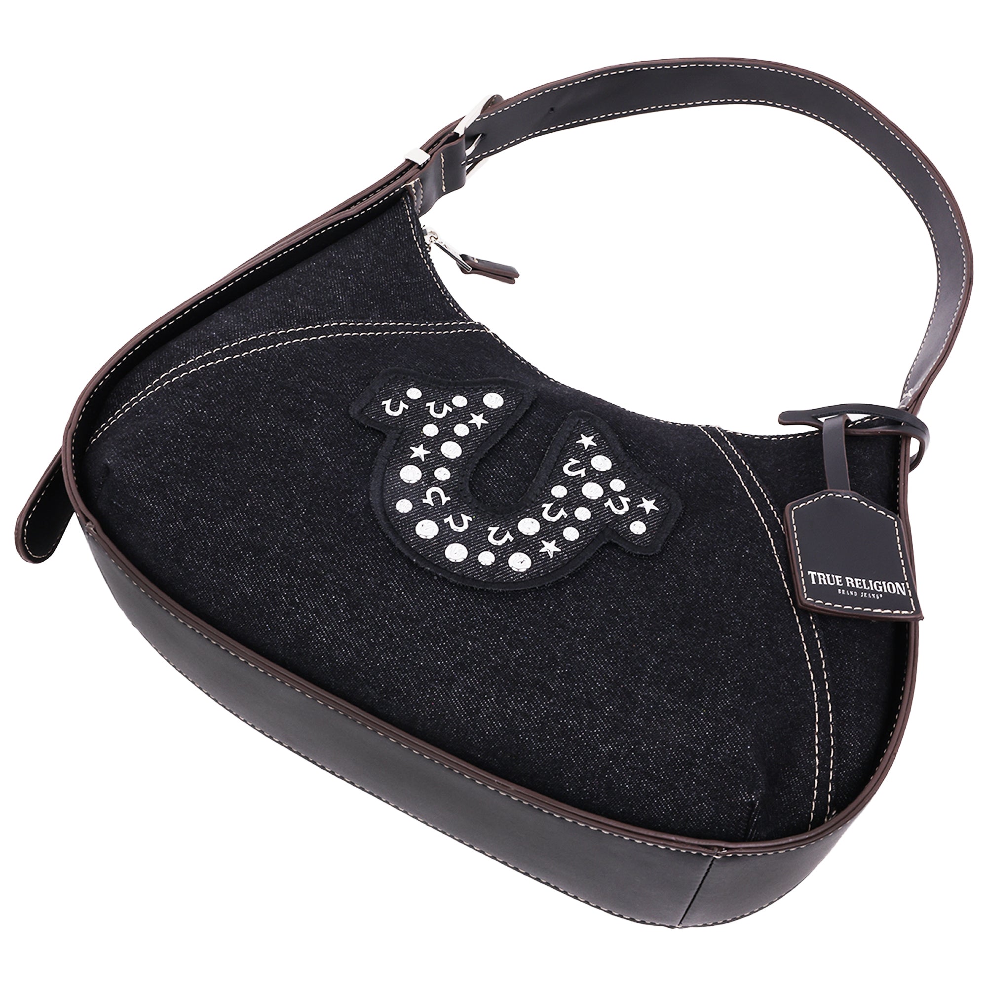 True Religon Strudded logo Denim Hobo