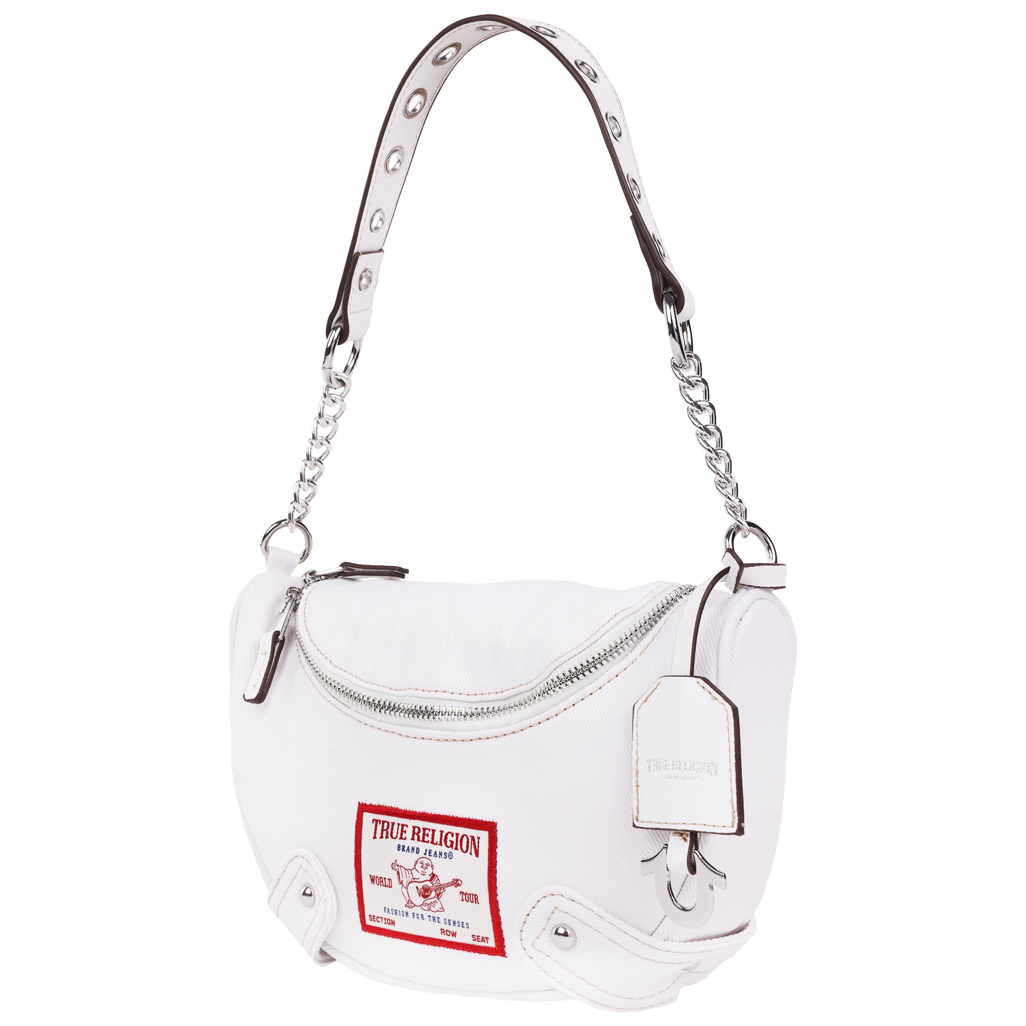 True Religion Chain Handle Denim Hobo