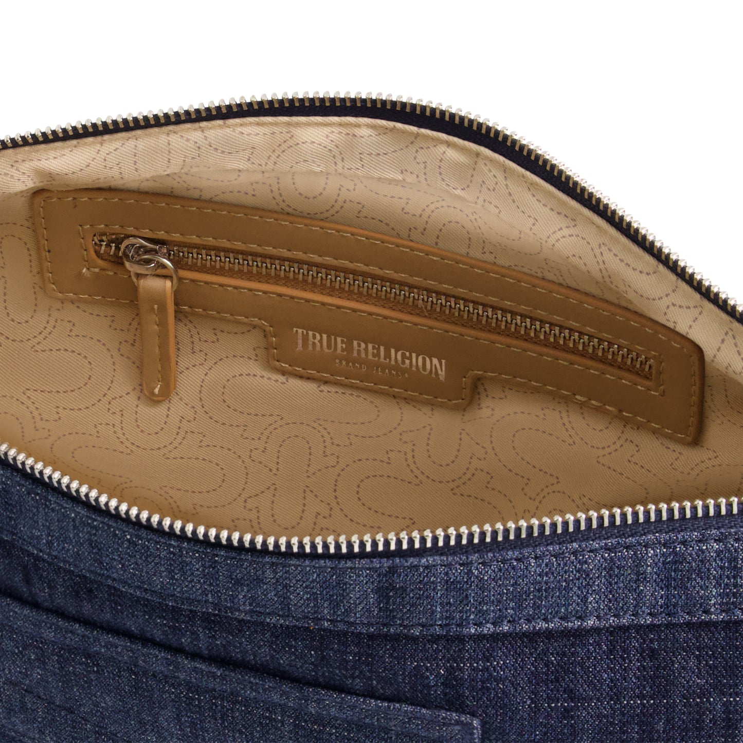 True Religion Washed Denim Hobo, Dark Denim