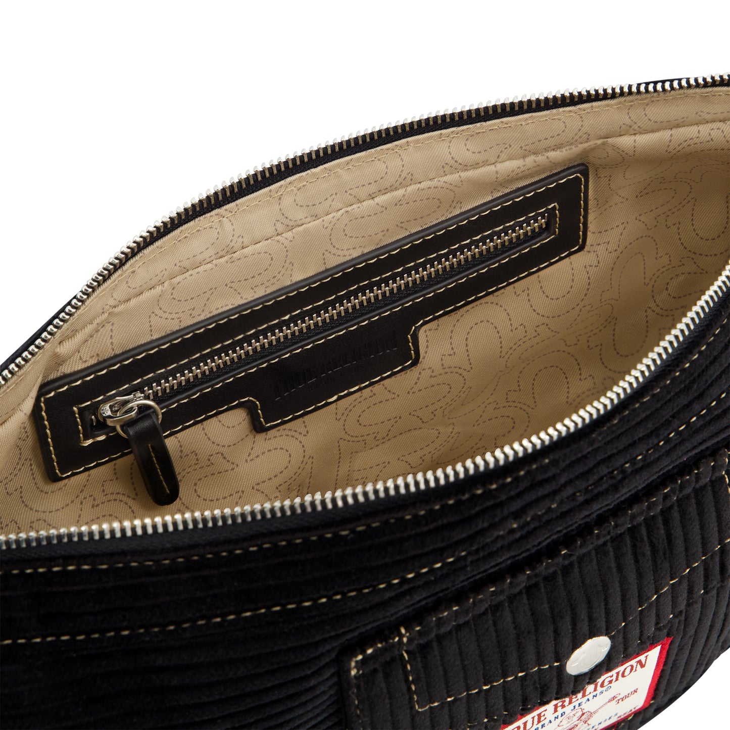 True Religion Corduroy soft hobo, Black