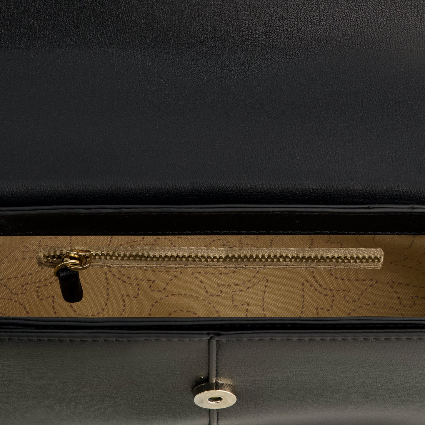 True Religion Shoulder Bag with Signature Logo Accent, BLACK