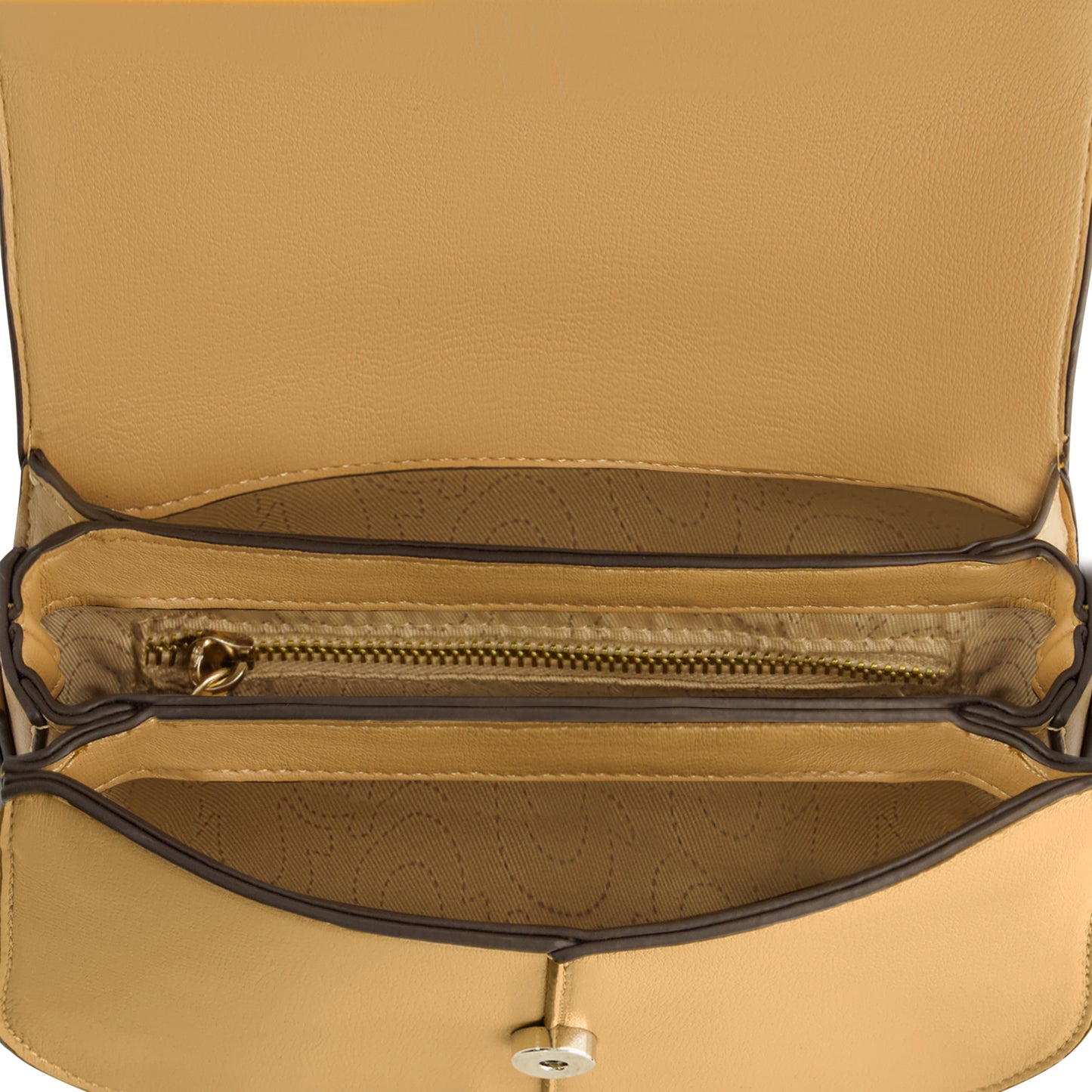 True Religion Shoulder Bag with Signature Logo Accent, CAMEL