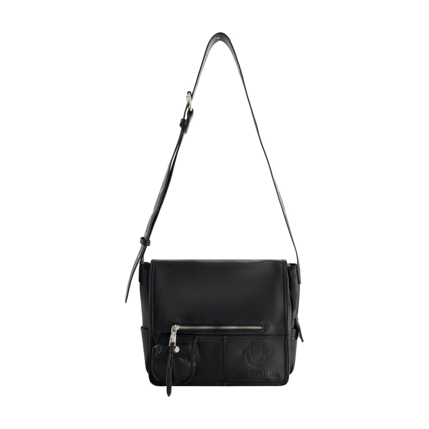 True Religion Classic Messenger Bag, BLACK