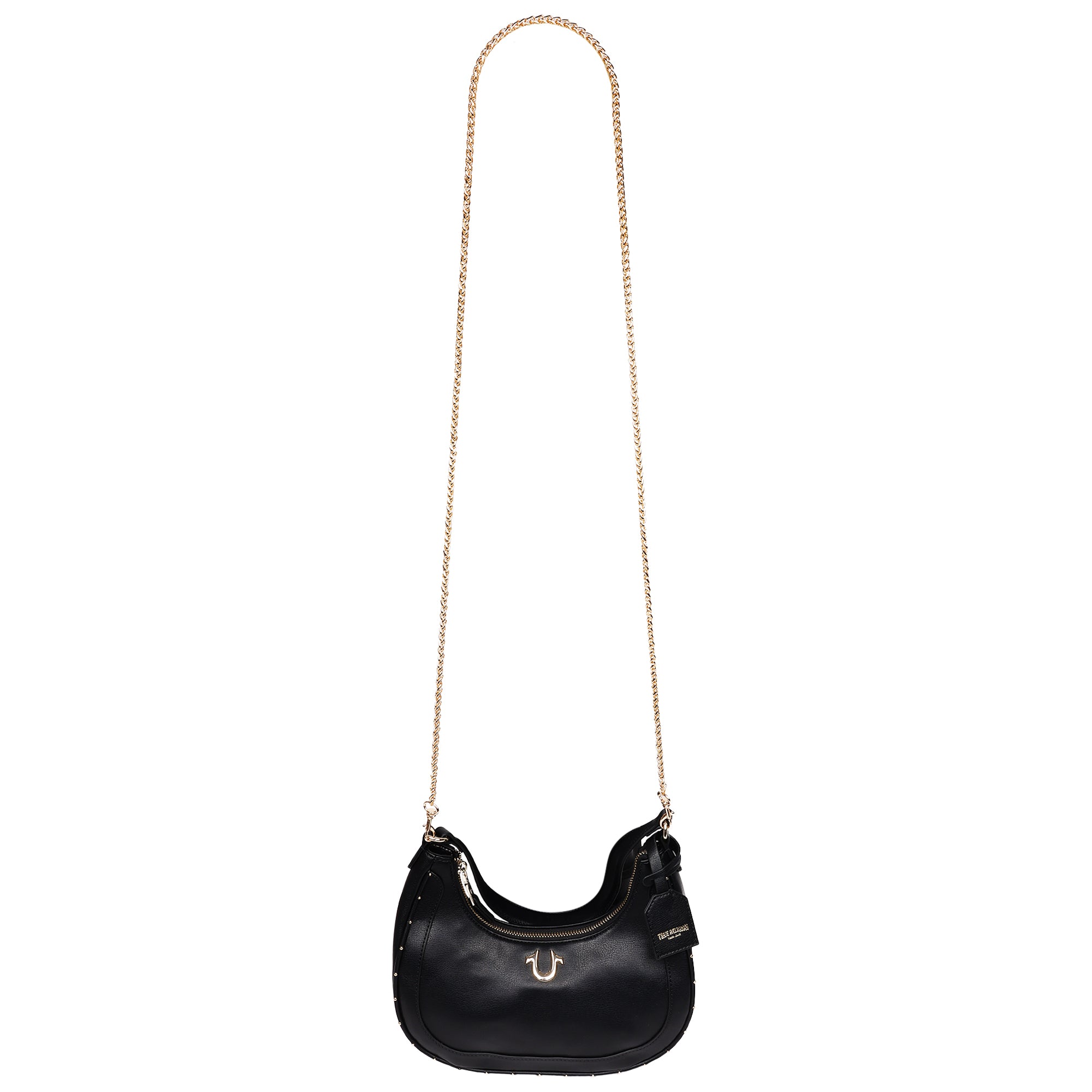 True Religion Zip Top Crescent Hobo Bag