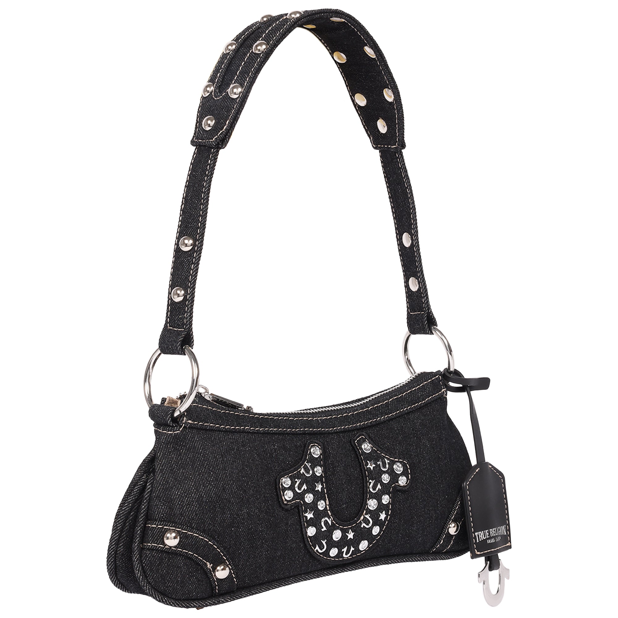 True Religion Horseshoe Denim shoulder bag