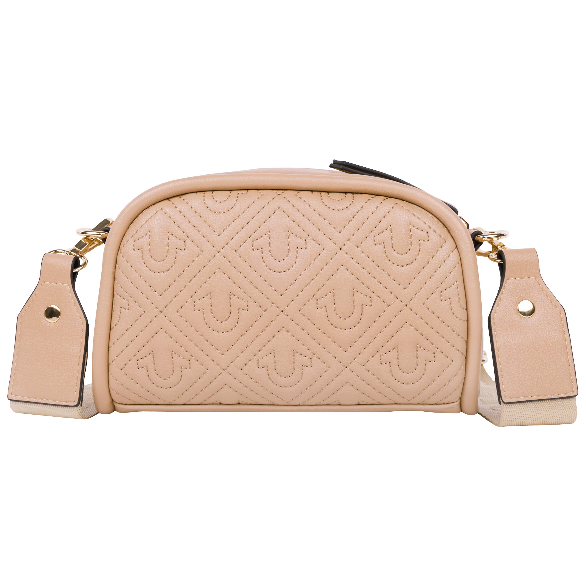 True Religion Metal Plaque Quilted Crossbody