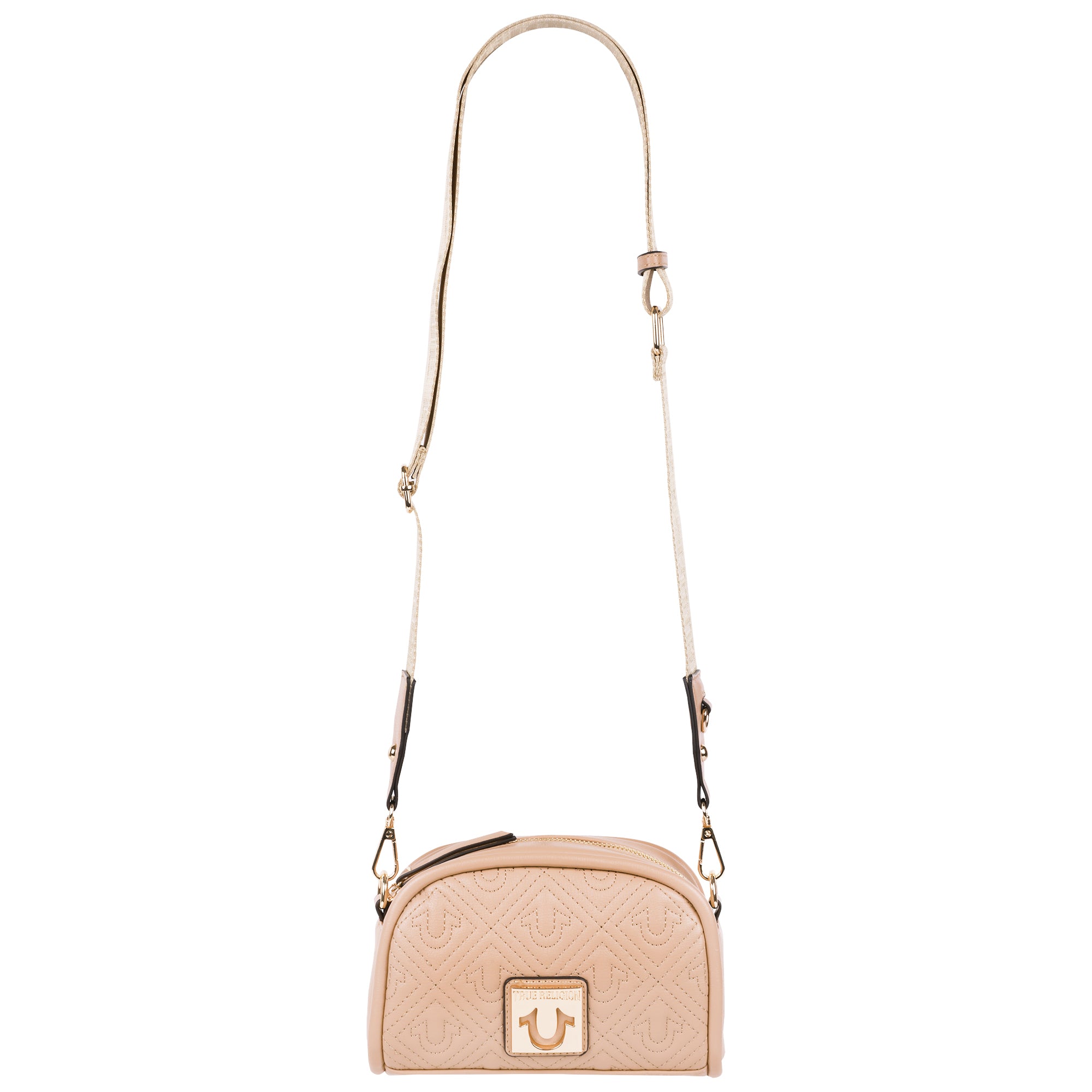 True Religion Metal Plaque Quilted Crossbody