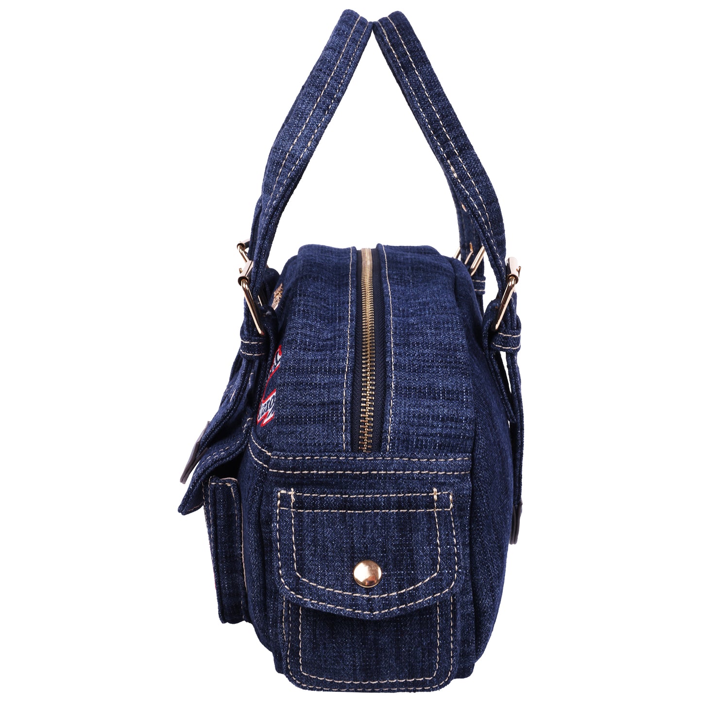 True Religion Multi-Patch Satchel