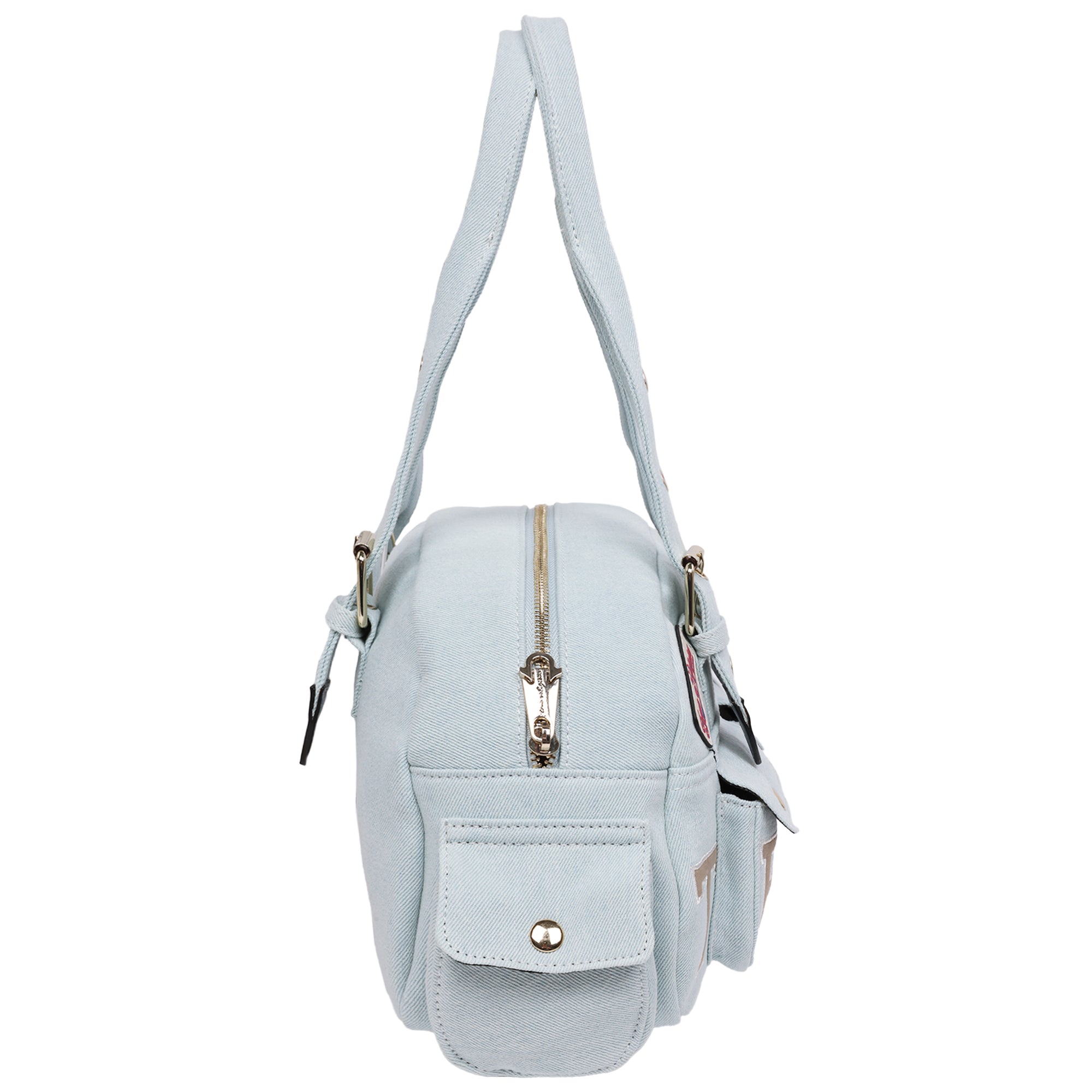 True Religion Multi-Patch Satchel