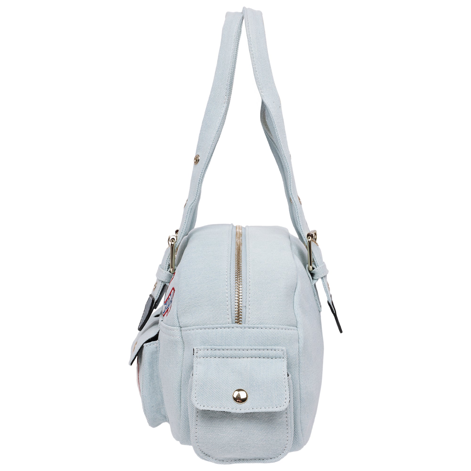 True Religion Multi-Patch Satchel