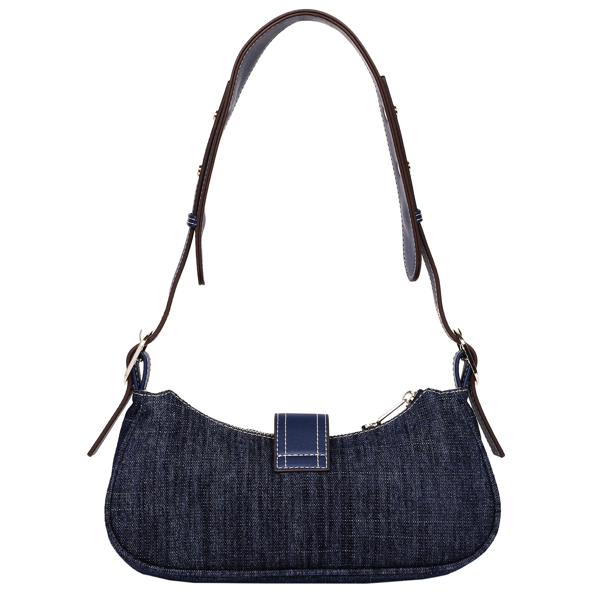 True Religion Multi-Strap Denim Shoulder Bag