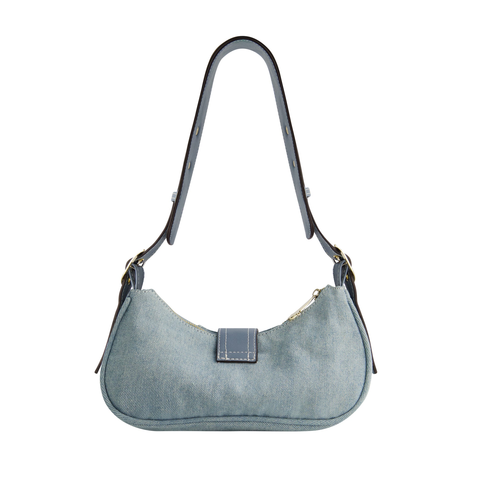 True Religion Multi-Strap Denim Shoulder Bag, DENIM