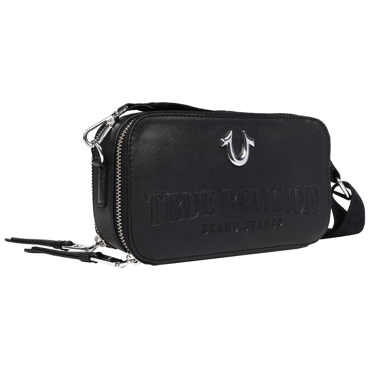 True Religion Double-Zip Horseshoe Camera Bag