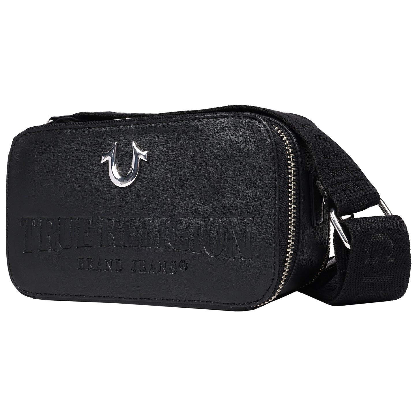 True Religion Double-Zip Horseshoe Camera Bag