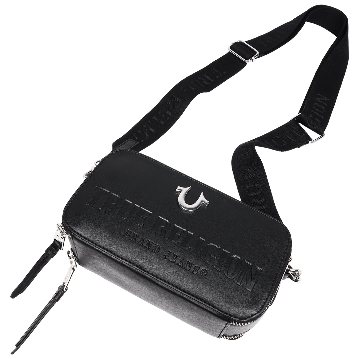 True Religion Double-Zip Horseshoe Camera Bag