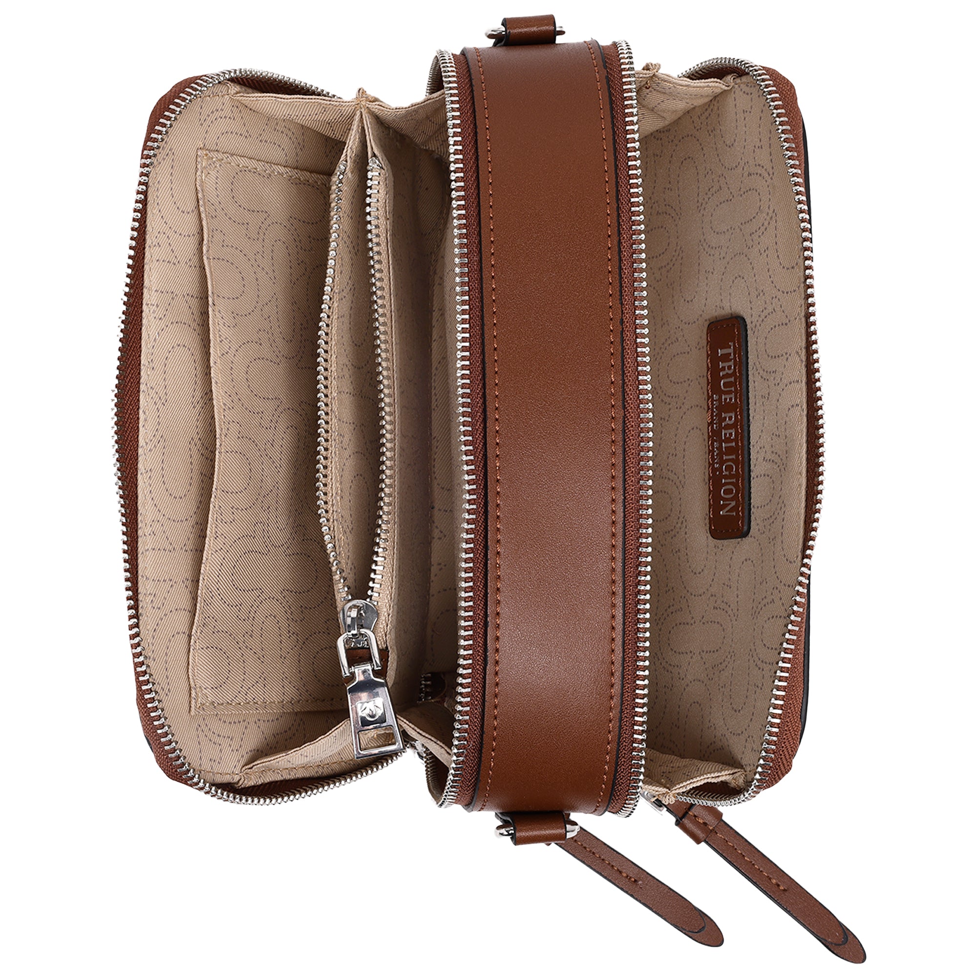 True Religion Double-Zip Horseshoe Camera Bag