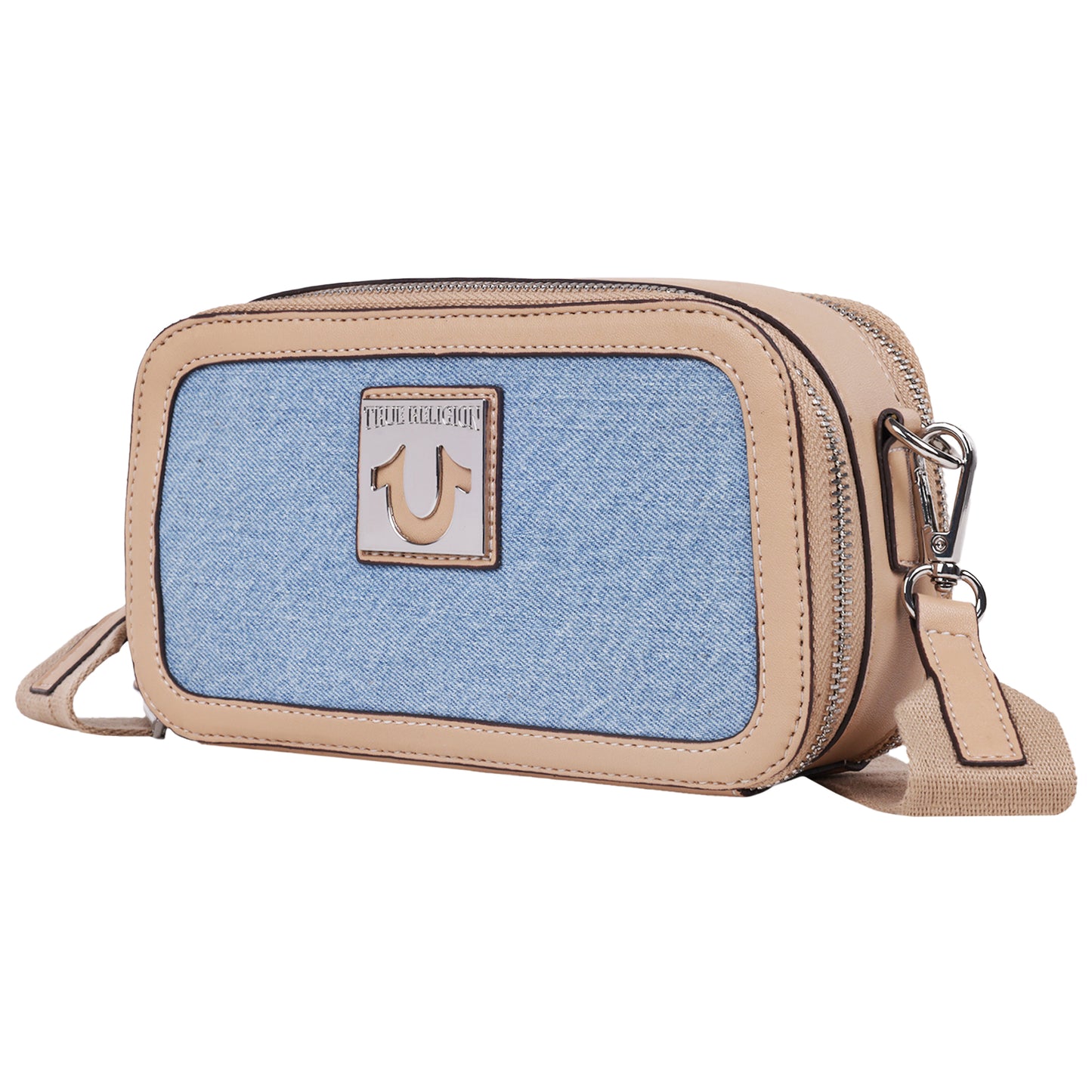 True Religion Horseshoe Plaque Crossbody Camera Bag