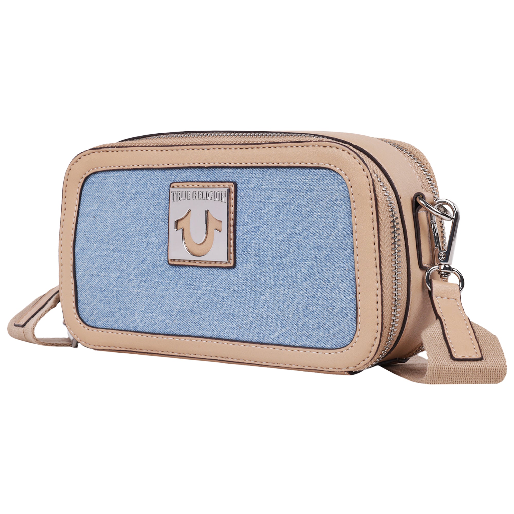 True Religion Horseshoe Plaque Crossbody Camera Bag