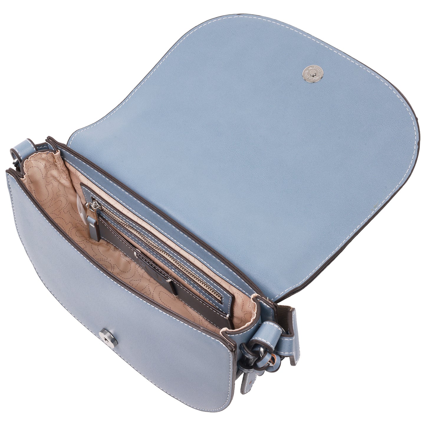 True Religion Dark Denim Logo Saddle Bag