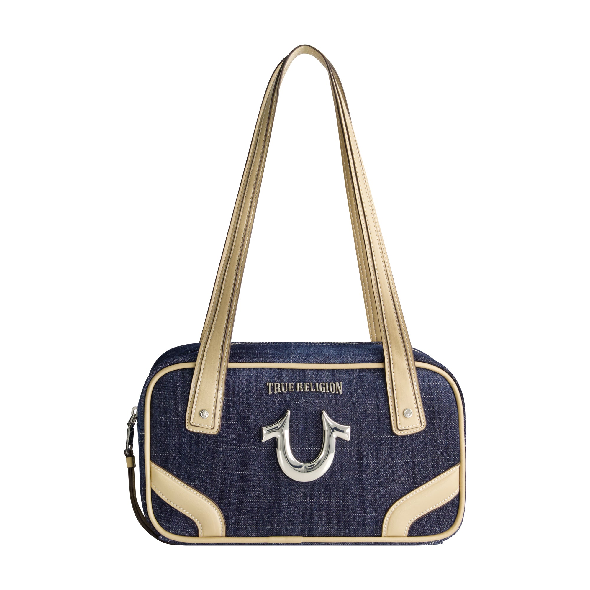 True Religion Small Denim Bowling Satchel