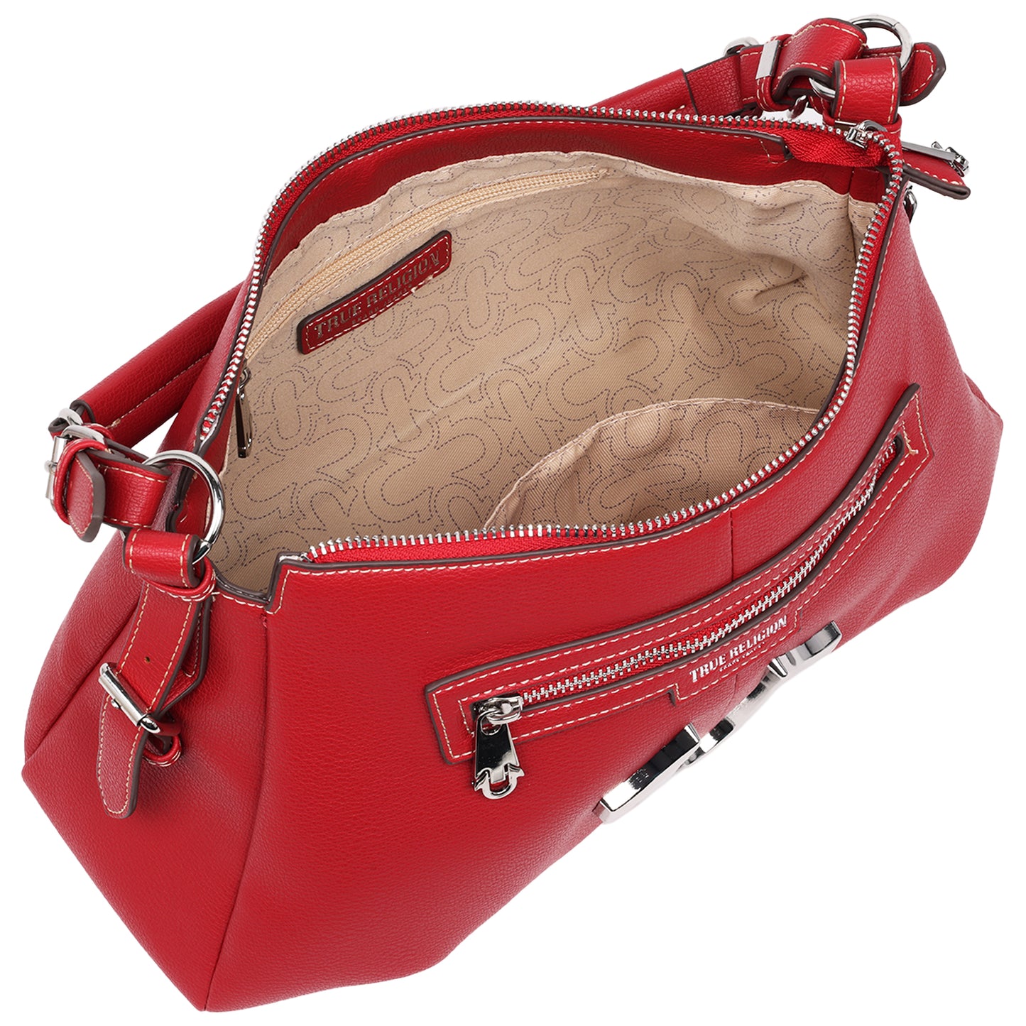 True Religion Zip Chain Soft Satchel
