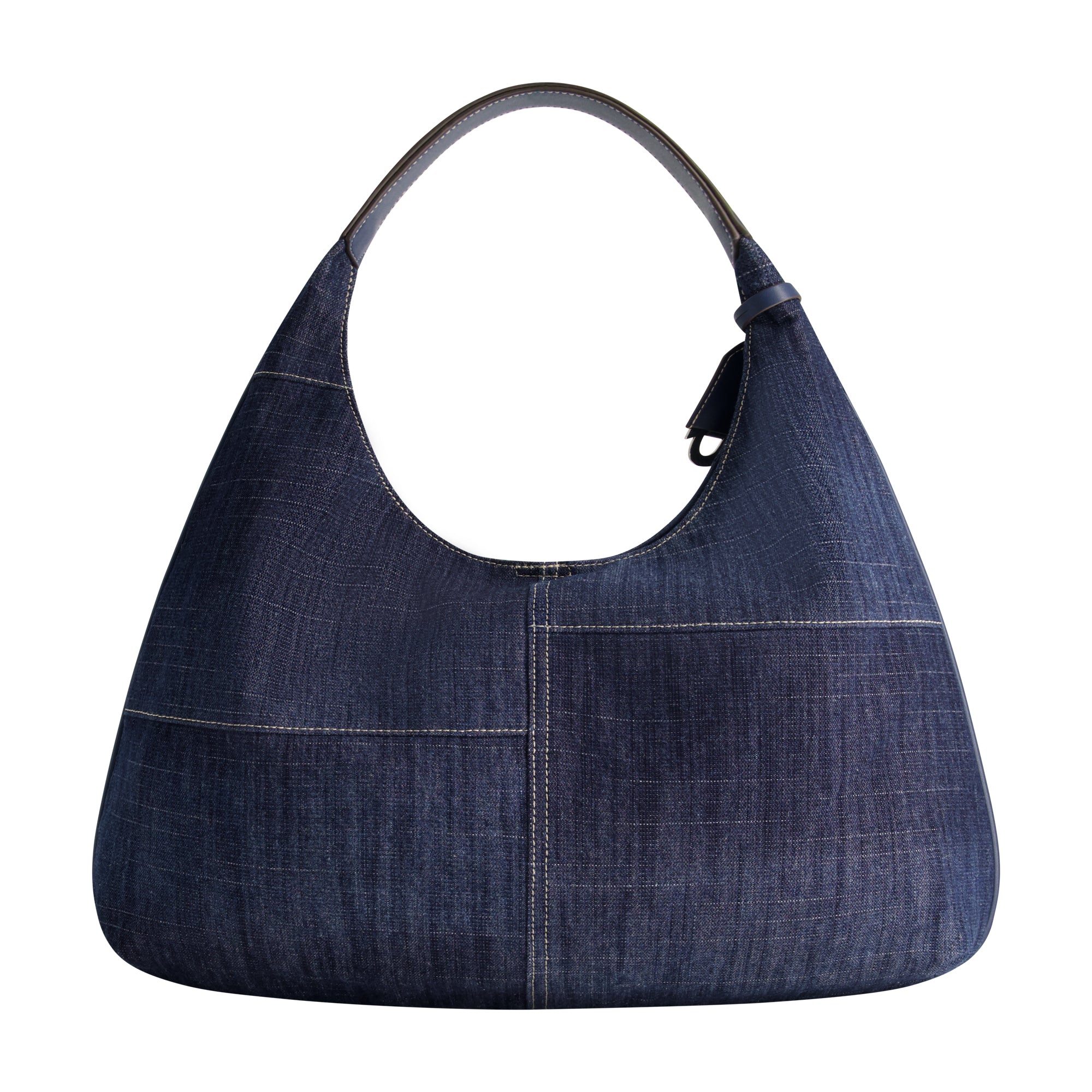 True Religion Retro Logo Denim Hobo Bag